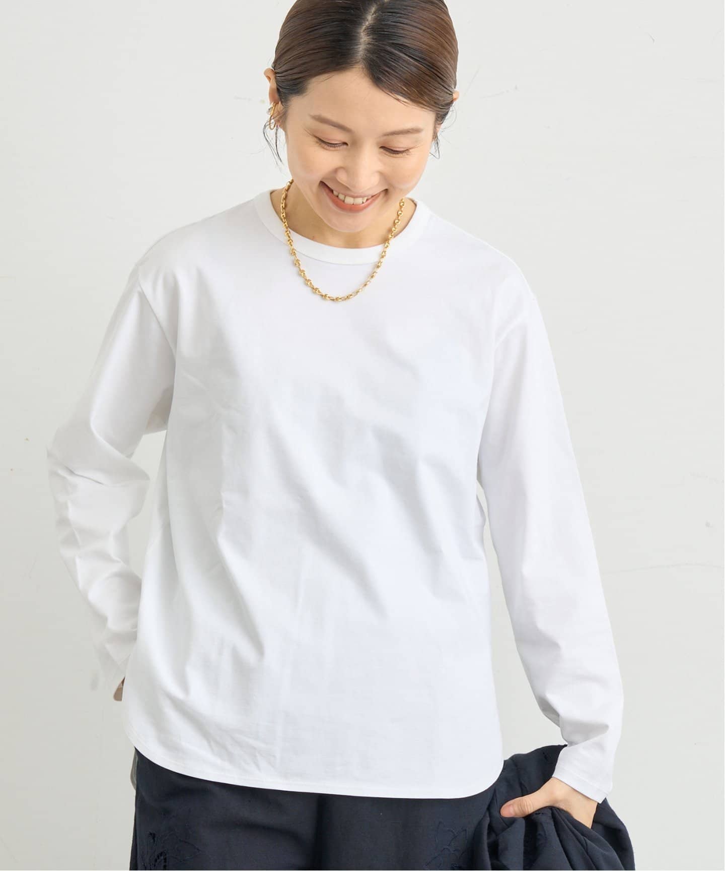 ピマセミシルケット Long Tシャツ（Tシャツ／カットソー）｜IENA