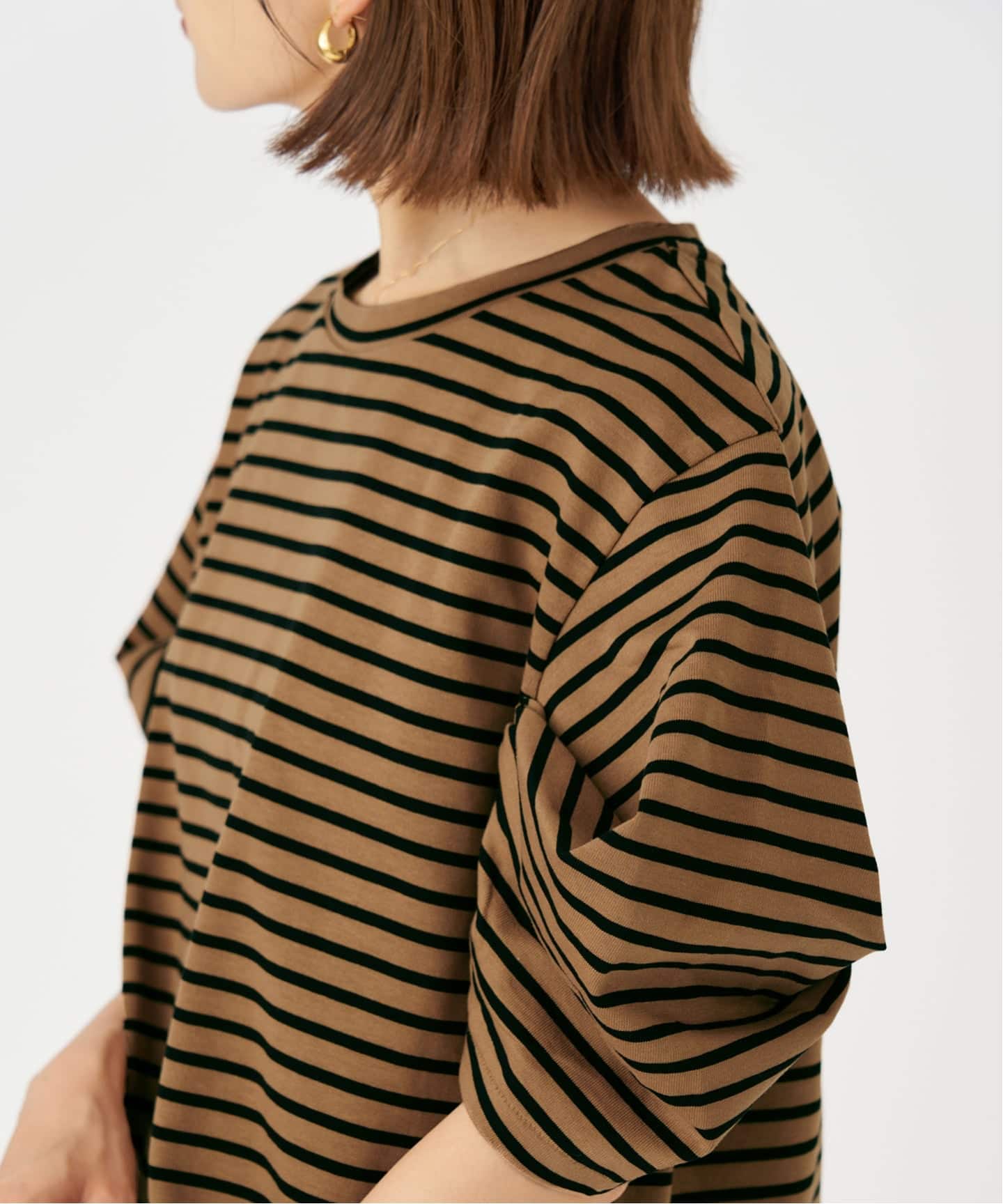 ボリュームスリーブTシャツ
