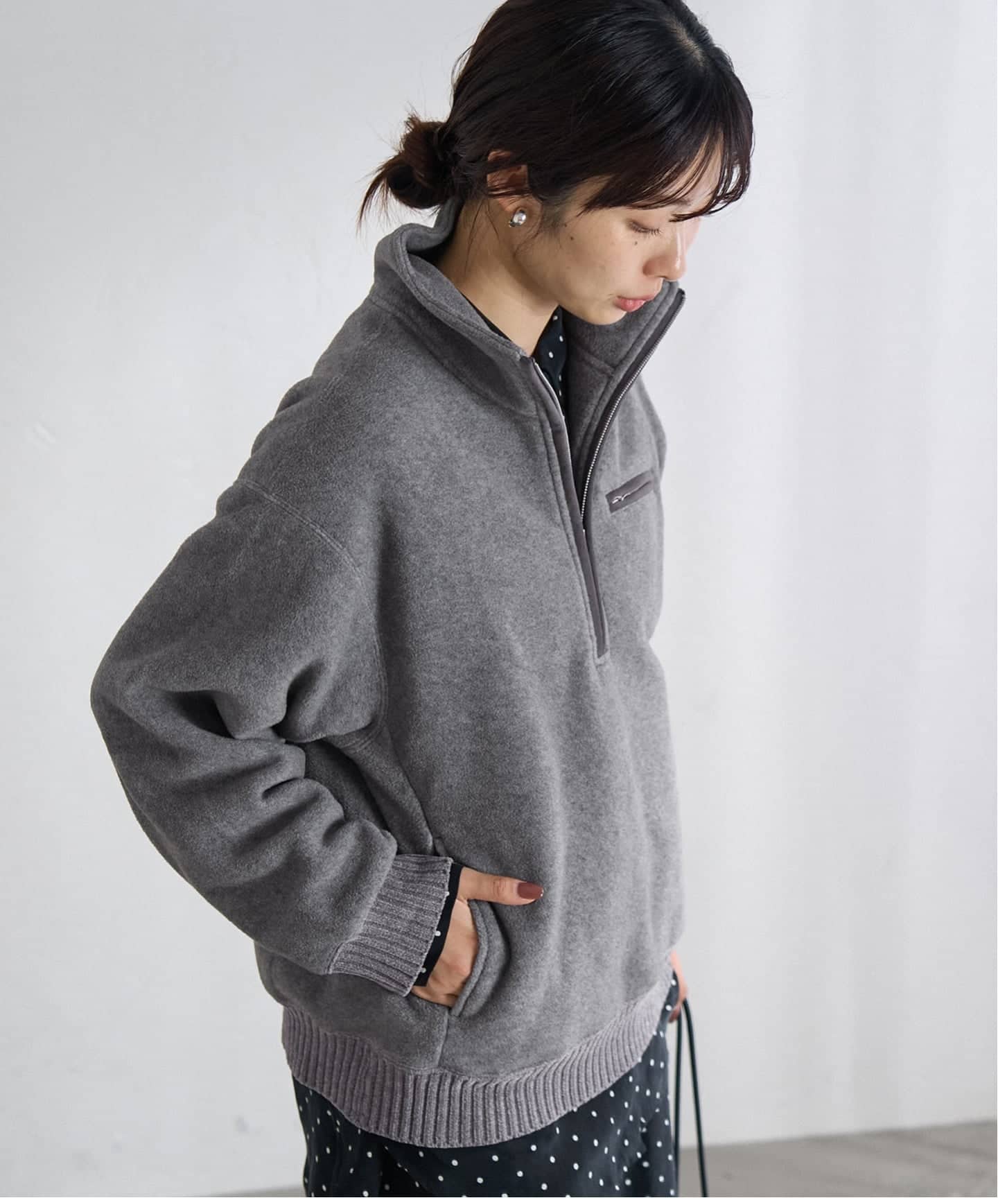 フリースハーフジップ（スウェット）｜IENA（イエナ）の通販