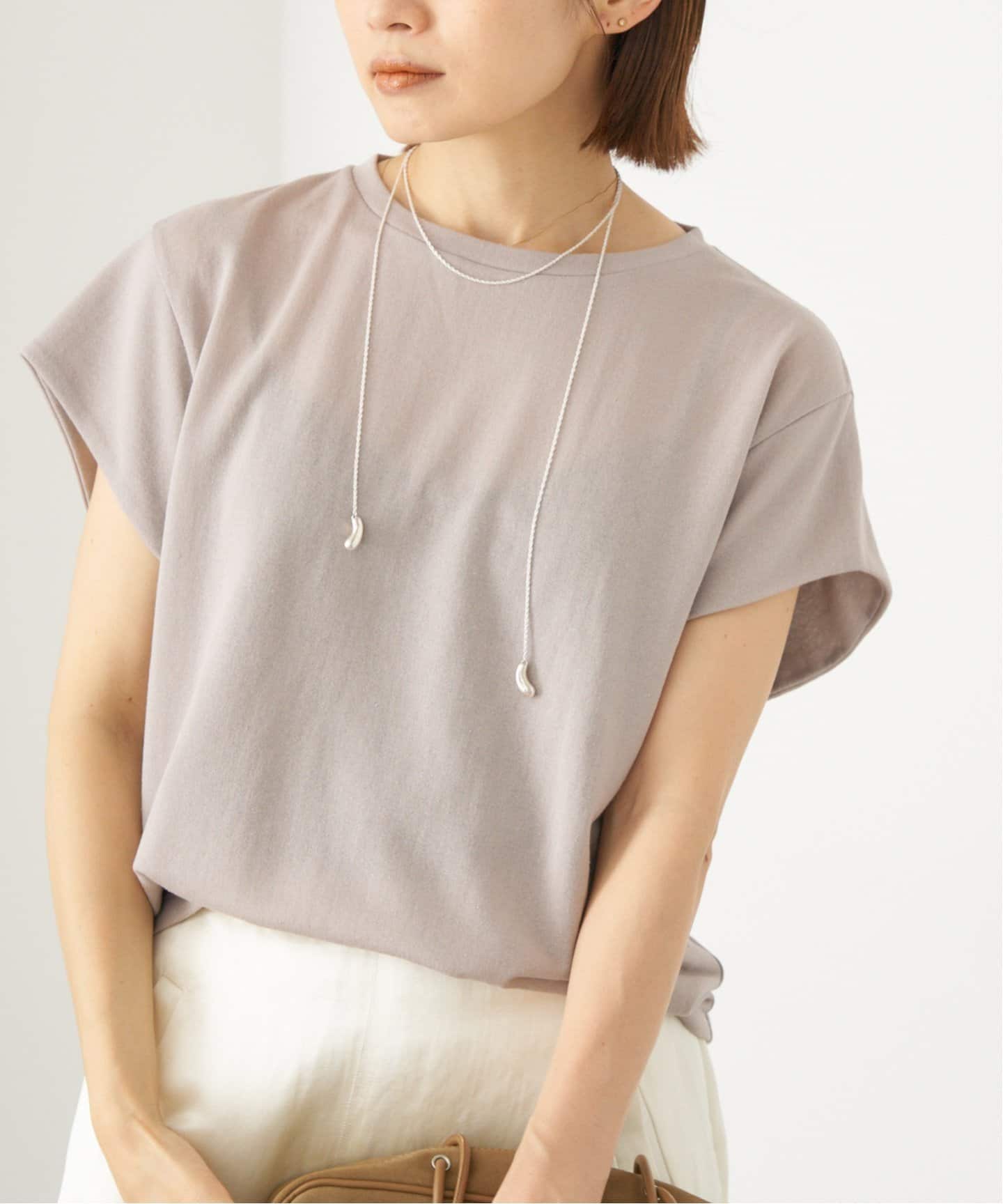 新品未使用　IENA シアーミニ裏毛Tシャツグレー　イエナ 追加2》シアーミニ裏毛 Tシャツ（Tシャツ／カットソー）｜IENA