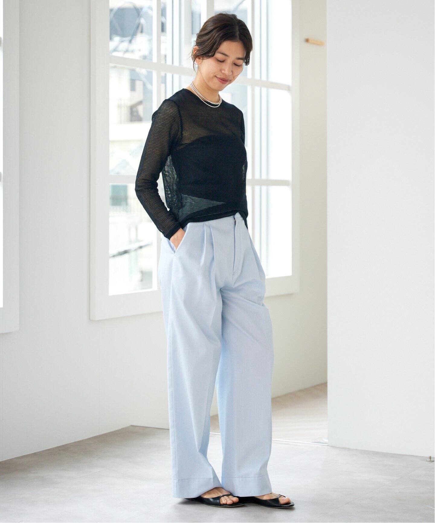 IENA - 【新品】イエナ　IENA maison ワイドプルオーバー　Tシャツ メッシュプルオーバー（Tシャツ／カットソー）｜IENA（イエナ