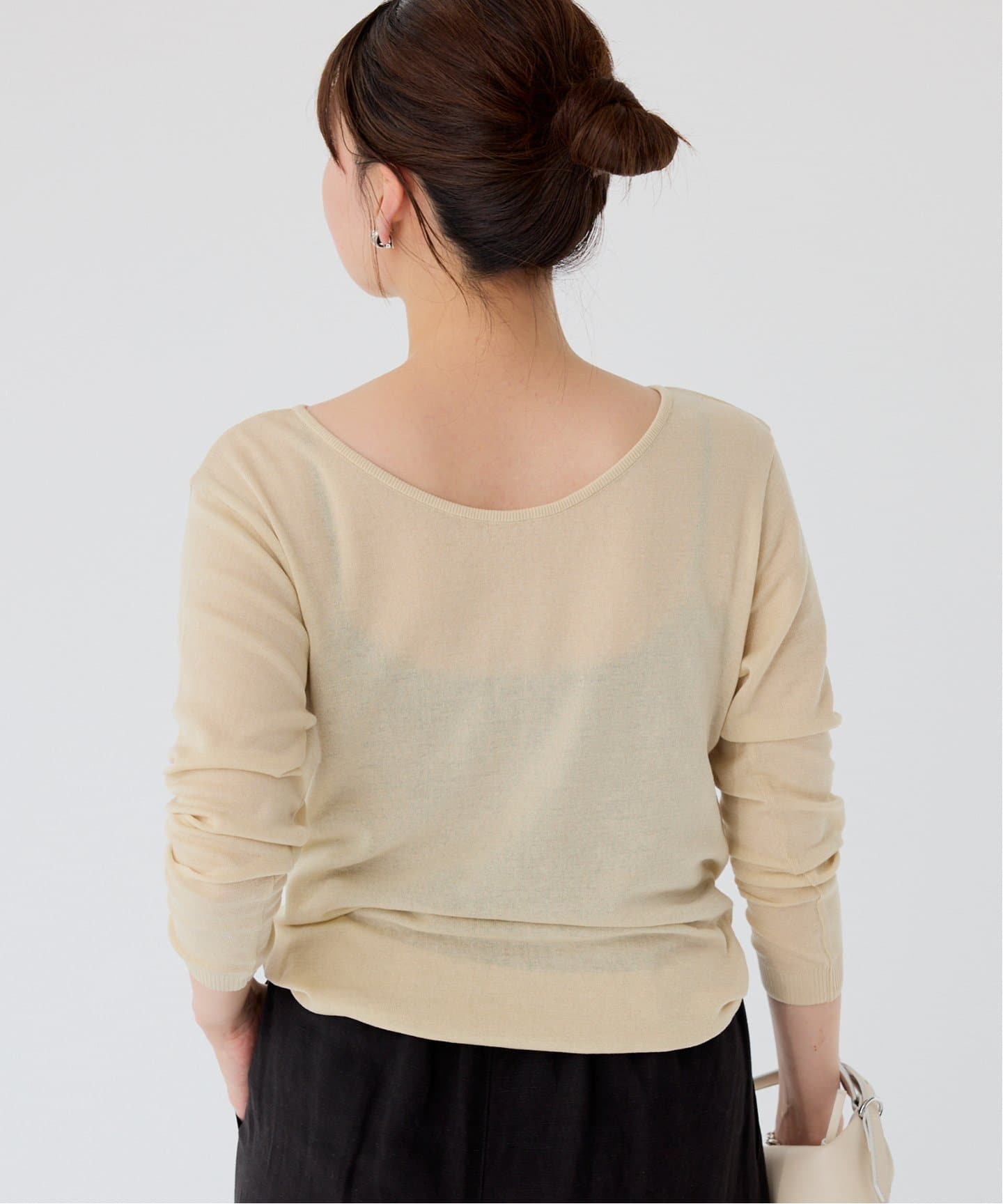 IENA◆Tシャツ/FREE/コットン/BEG/25-070-914-1410-2-0 イエナ IENA リネンTシャツ （サックスブルー） - ファッション