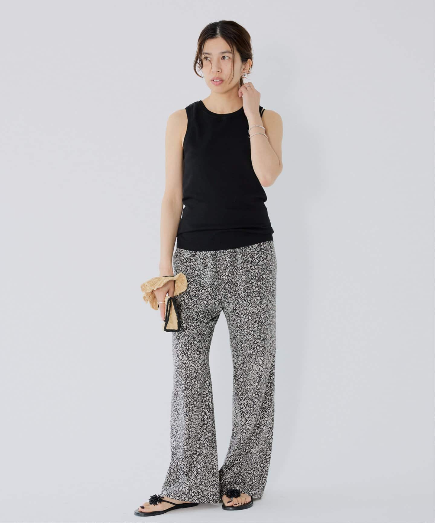 タンクトップ ノースリーブ Mer-Cotton セーターマシーン アメスリトップス レディース IENA タンクトップ ノースリーブ Mer-Cotton セーターマシーン