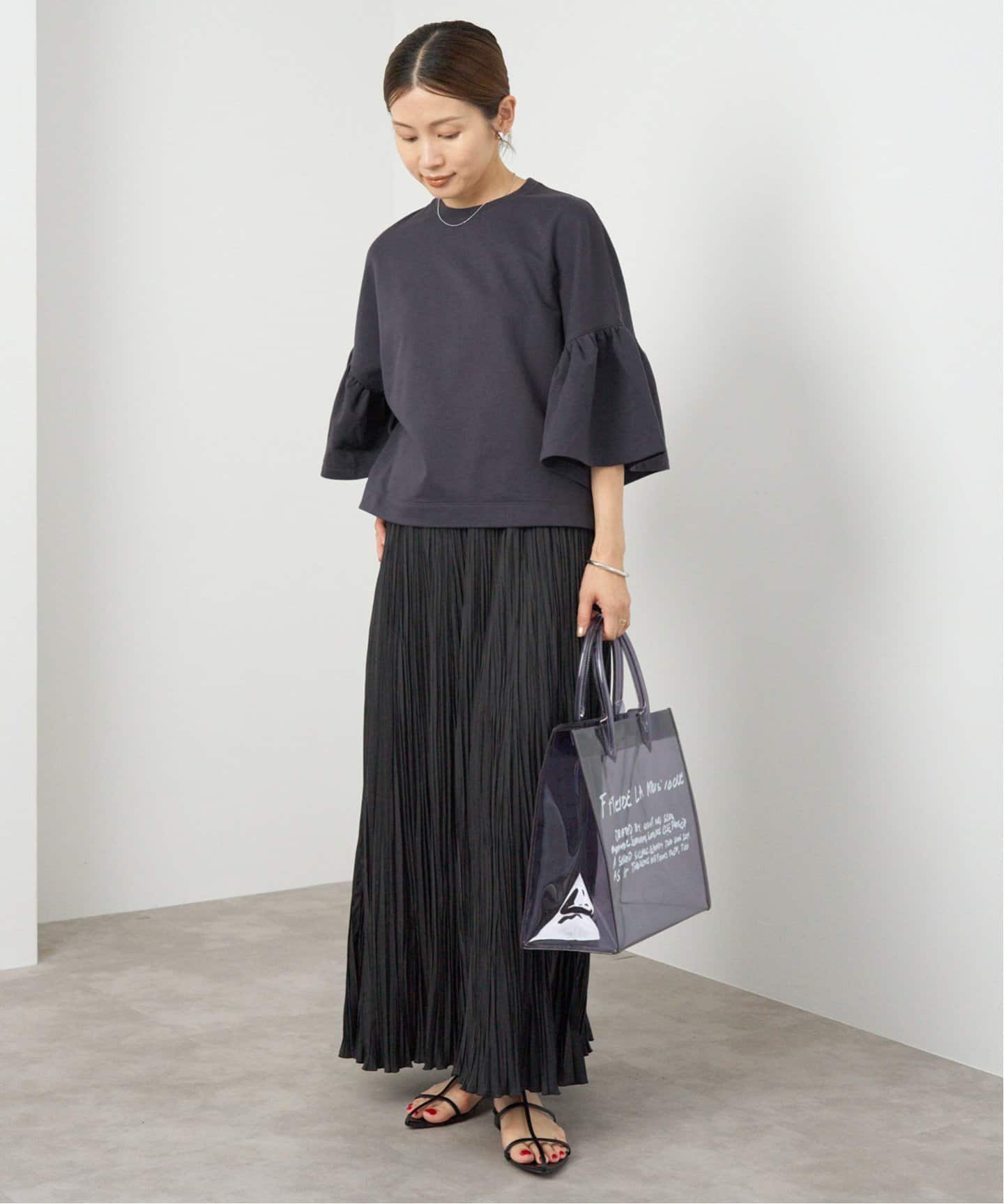 エアーミニ裏毛 ギャザー袖プルオーバー（Tシャツ／カットソー）｜IENA