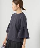 エアーミニ裏毛 ギャザー袖プルオーバー