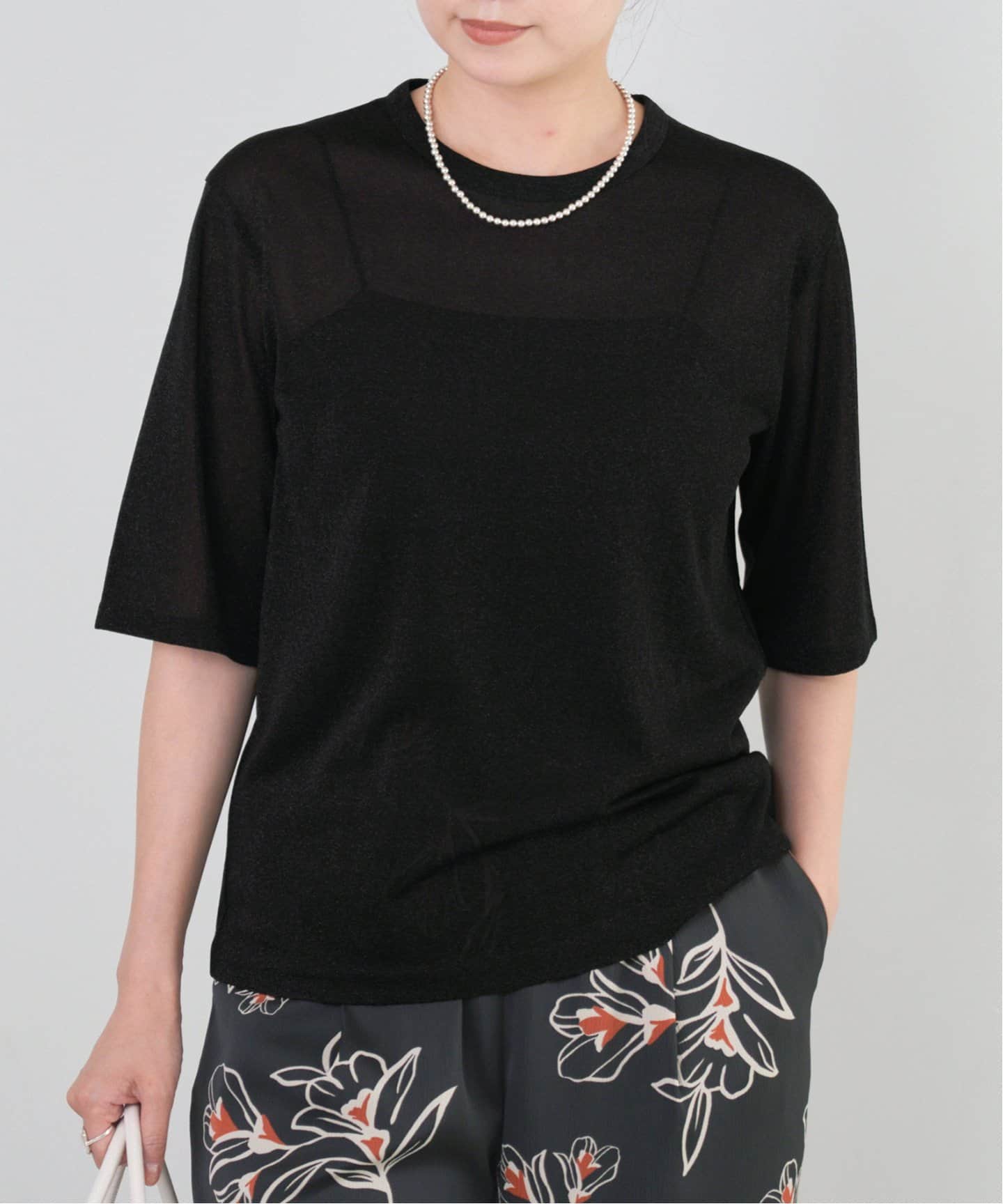 IENAカットソー ODAKHA/オダカ gynoid Tシャツ OH25SST02（Tシャツ／カットソー