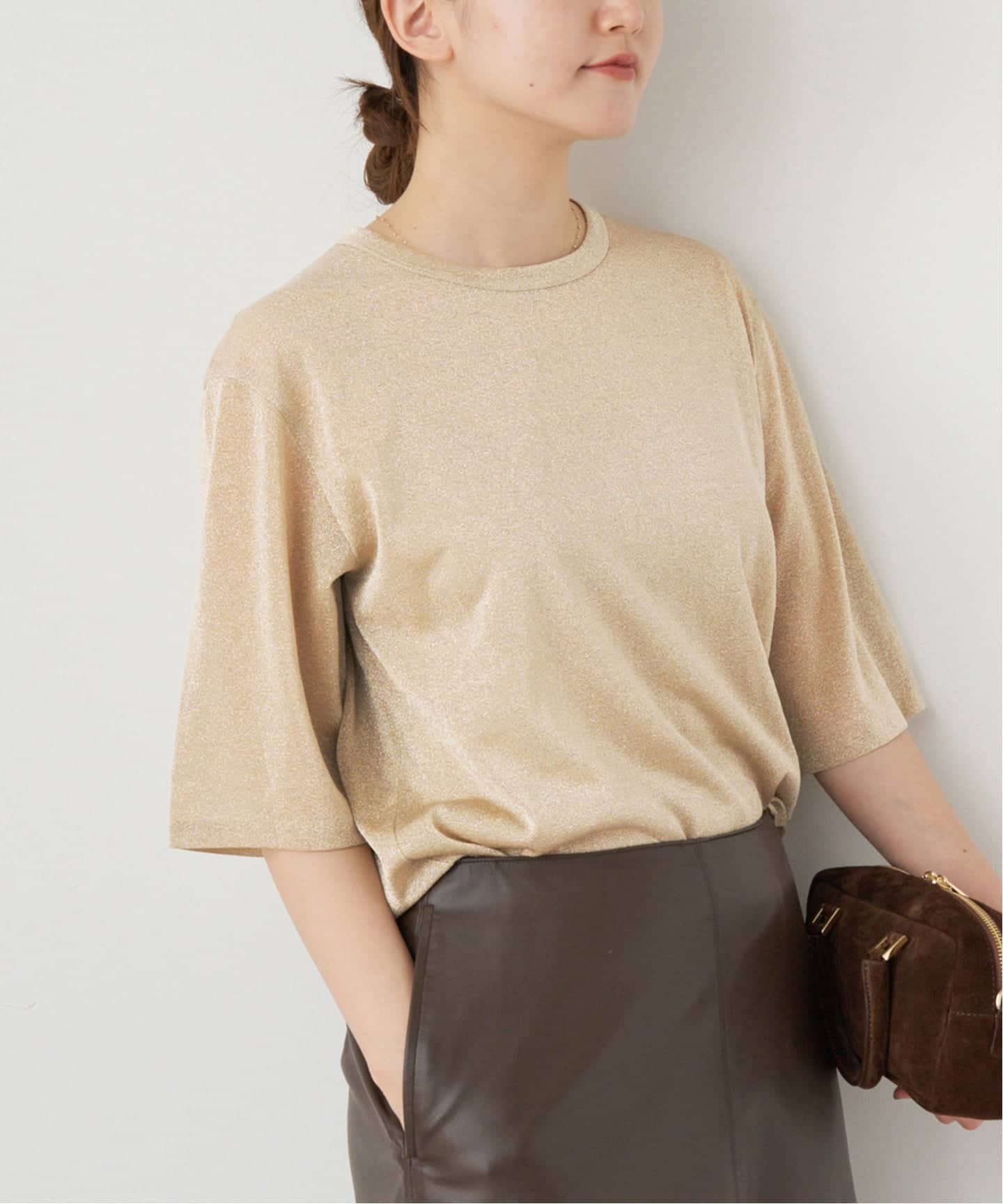 追加》ラメ Tシャツ（Tシャツ／カットソー）｜IENA（イエナ）の
