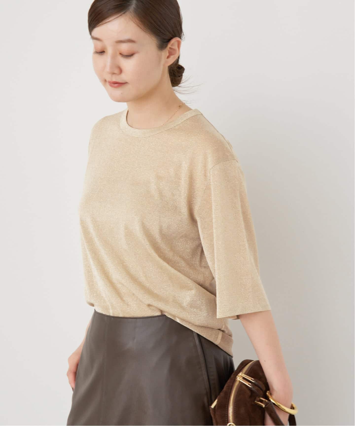 追加》ラメ Tシャツ（Tシャツ／カットソー）｜IENA（イエナ）の通販