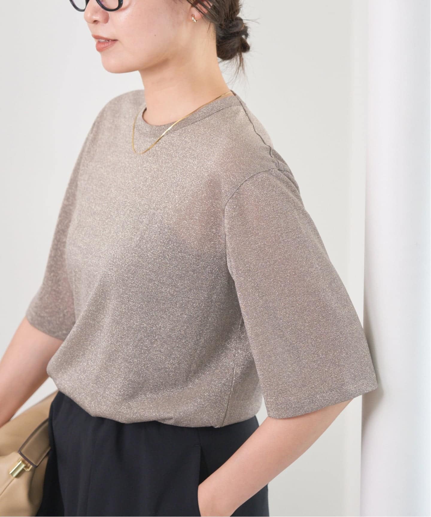 IENA ラメTシャツ　新品　2025AW 追加》ラメ Tシャツ（Tシャツ／カットソー）｜IENA（イエナ）の通販