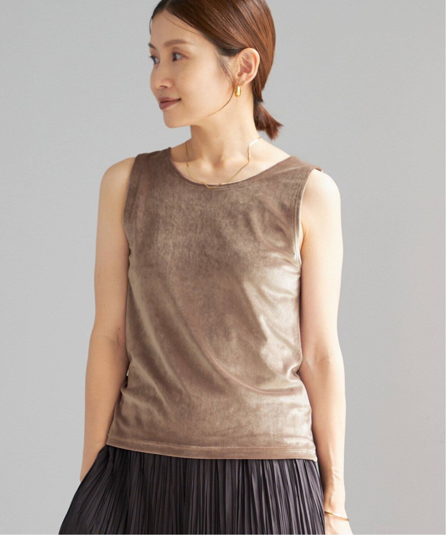 スノーベロア ノースリーブ（Tシャツ／カットソー）｜IENA（イエナ）の