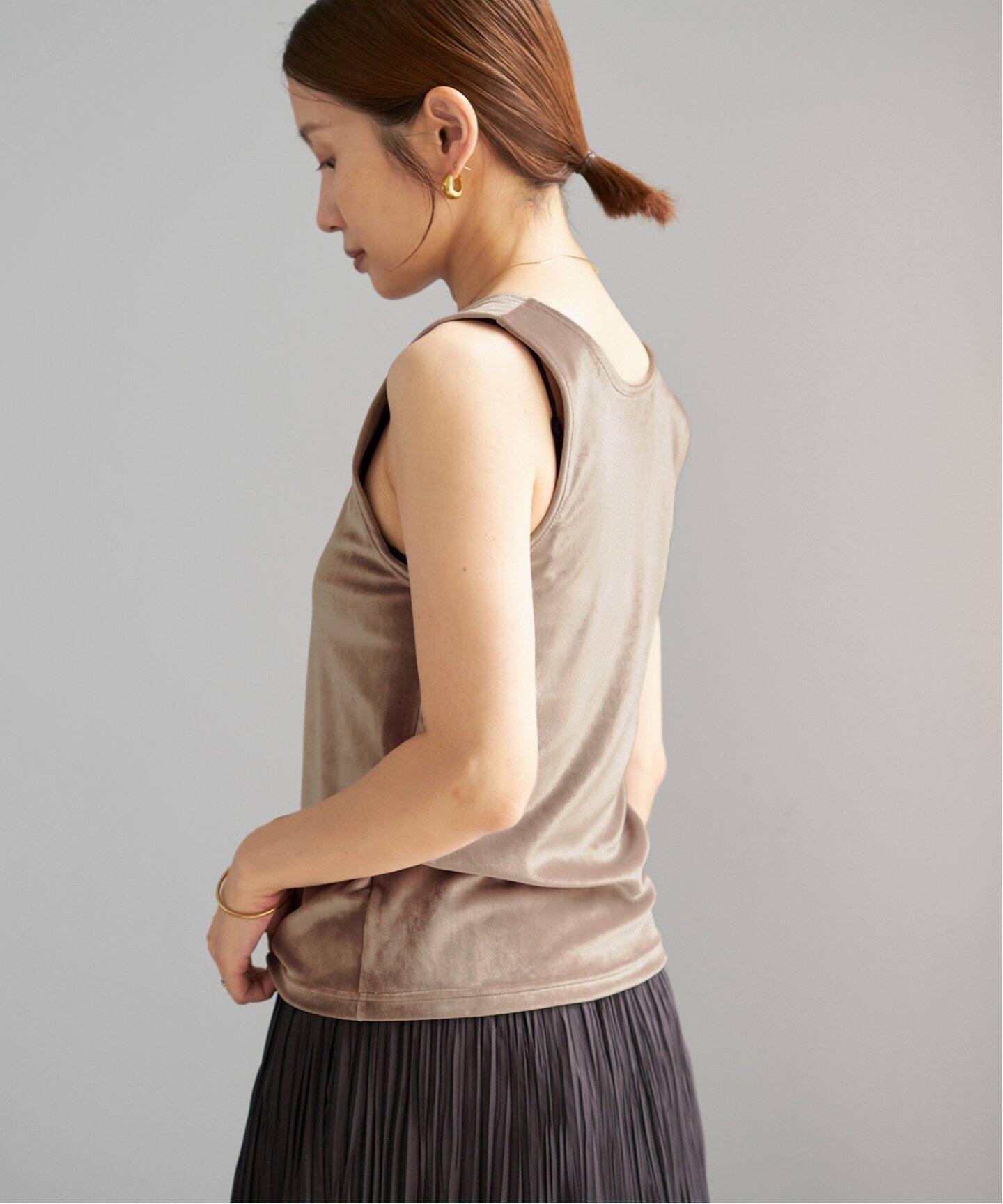 スノーベロア ノースリーブ（Tシャツ／カットソー）｜IENA（イエナ）の