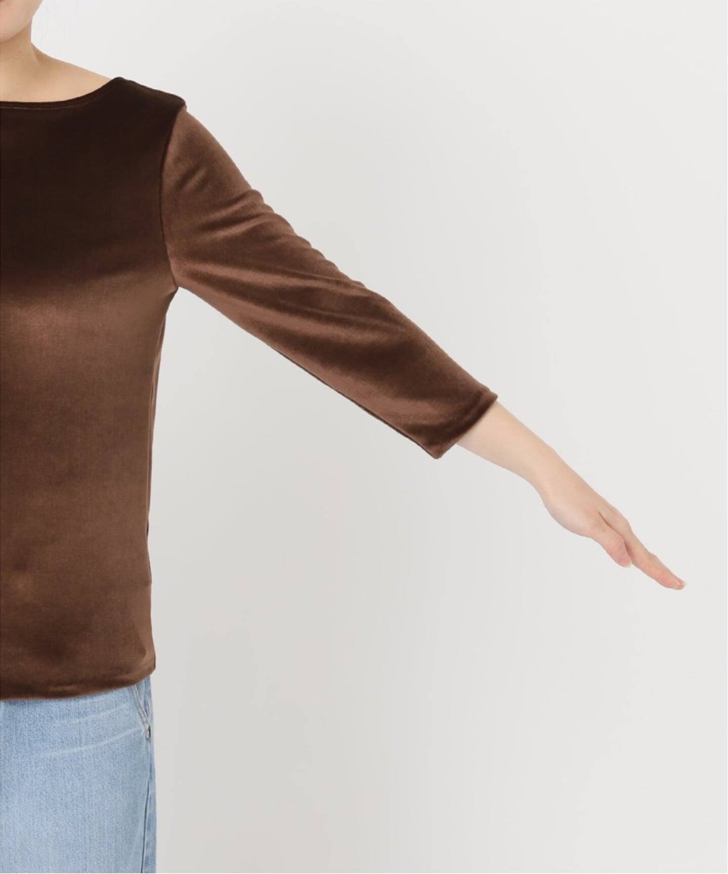 【美品】IENA イエナ カットソー ブラウン サイズ:FREE | 25秋冬 スノーベロア ノースリーブ / カットソー タンクトップ | クルーネック | トップス レイヤード【レディース】【中古】 IENA - 【美品】IENA イエナ カットソー ブラウン サイズ:FREE | 25