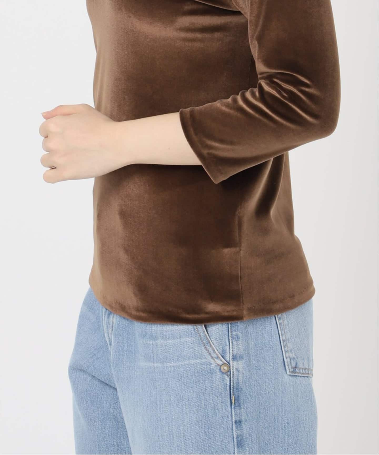 【美品】IENA イエナ カットソー ブラウン サイズ:FREE | 25秋冬 スノーベロア ノースリーブ / カットソー タンクトップ | クルーネック | トップス レイヤード【レディース】【中古】 IENA - 【美品】IENA イエナ カットソー ブラウン サイズ:FREE | 25