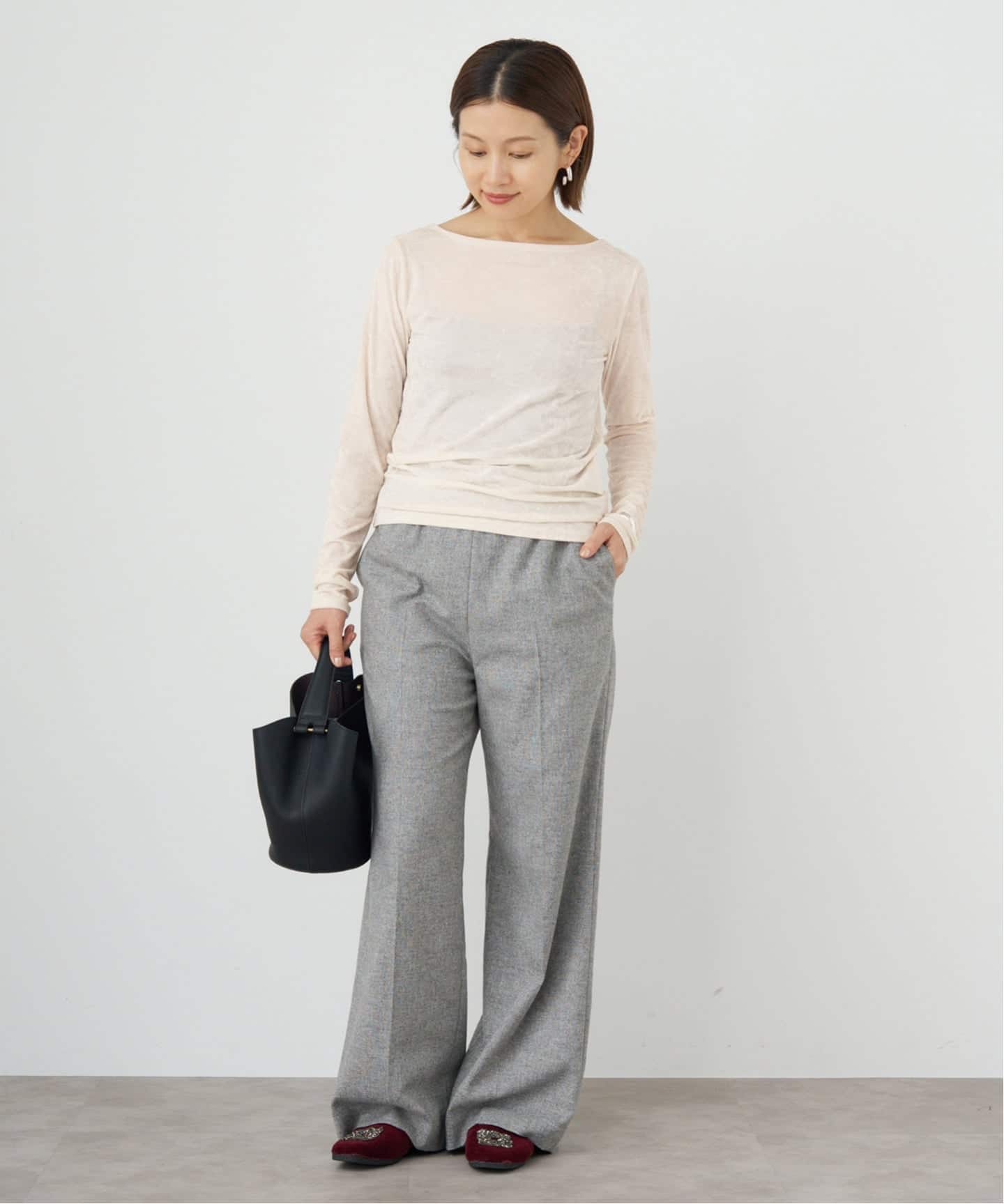 イエナ（IENA）/クラッシュベロアプルオーバー クラッシュベロアプルオーバー（Tシャツ／カットソー）｜IENA（イエナ