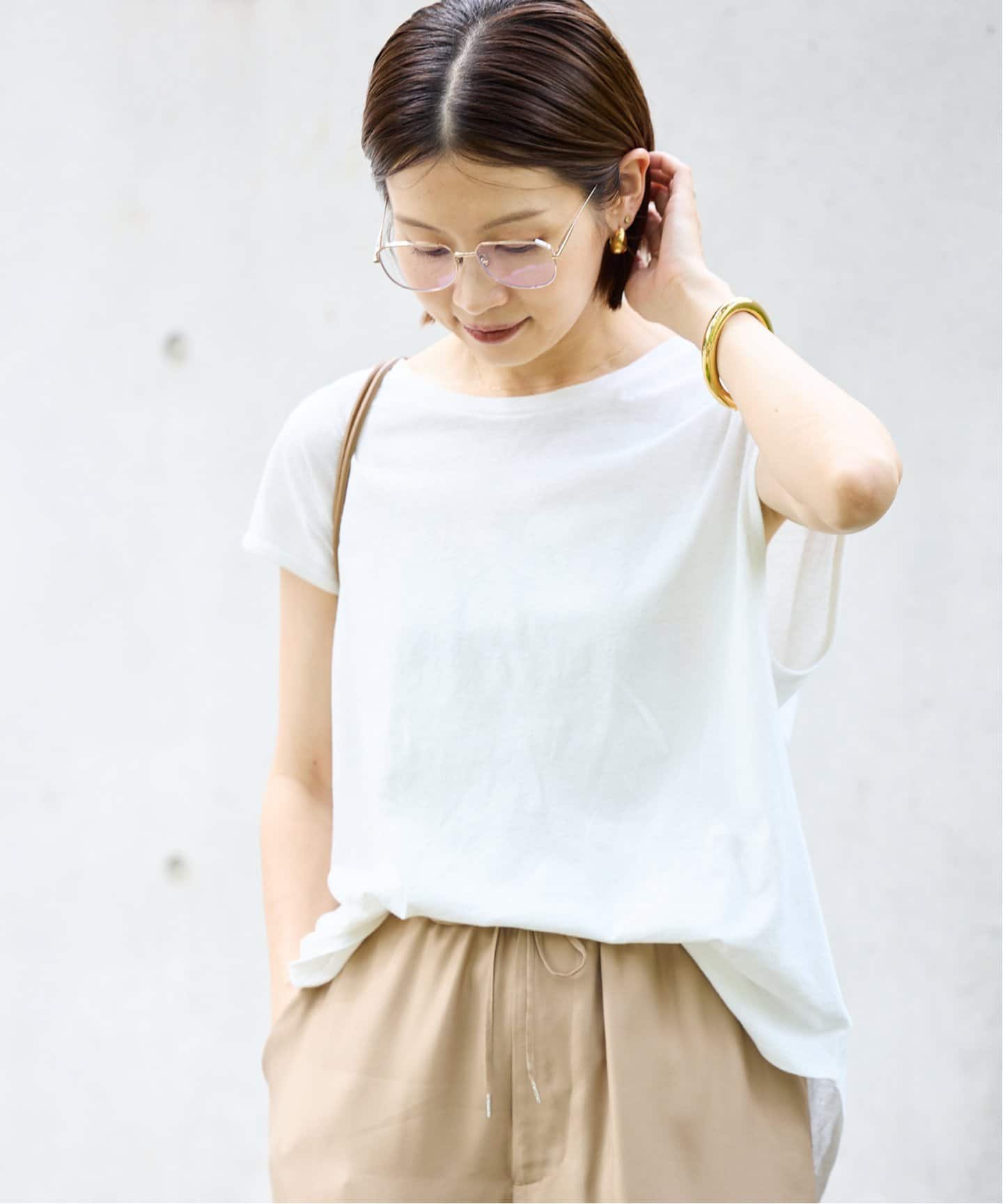 新品タグ付き IENAリネンコンバックノットプルオーバー リネンコンバックノットプルオーバー（Tシャツ／カットソー