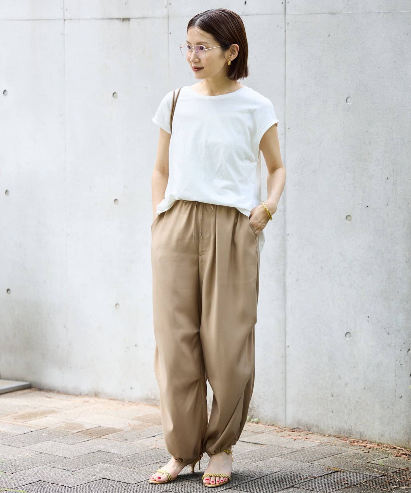 リネンコンバックノットプルオーバー（Tシャツ／カットソー