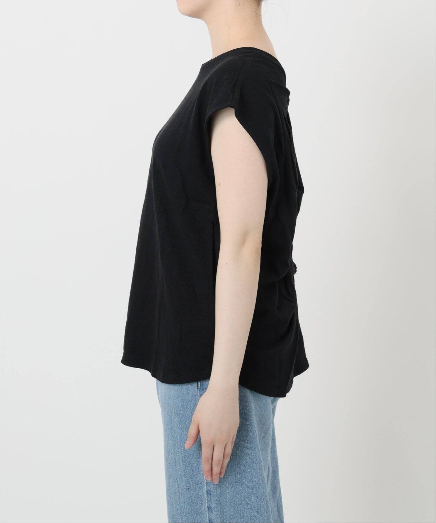 新品タグ付き IENAリネンコンバックノットプルオーバー リネンコンバックノットプルオーバー（Tシャツ／カットソー