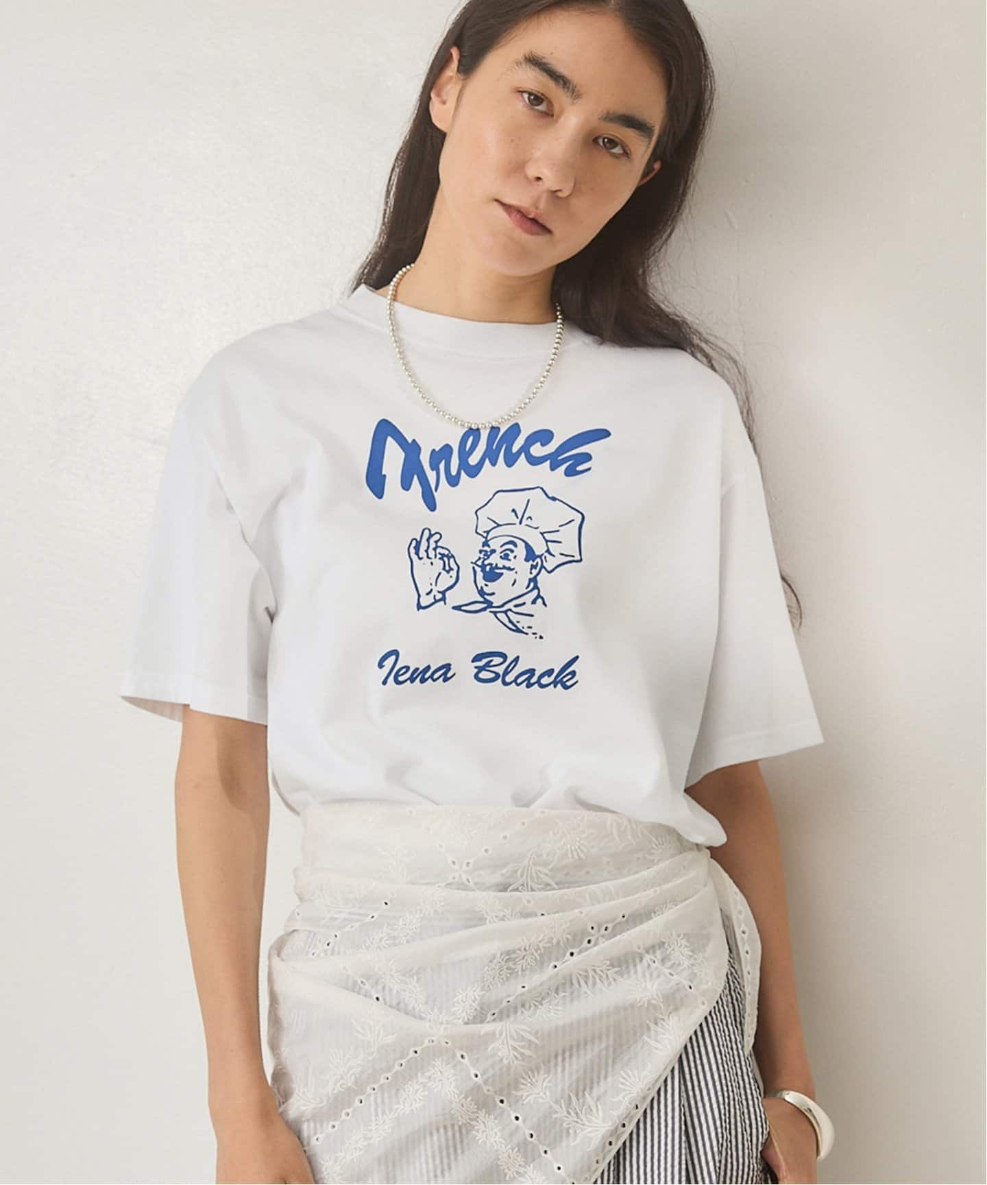 本日限定価格‼️IENA BLACK フレンチクックTシャツ BLACK フレンチクック Tシャツ（Tシャツ／カットソー）｜IENA
