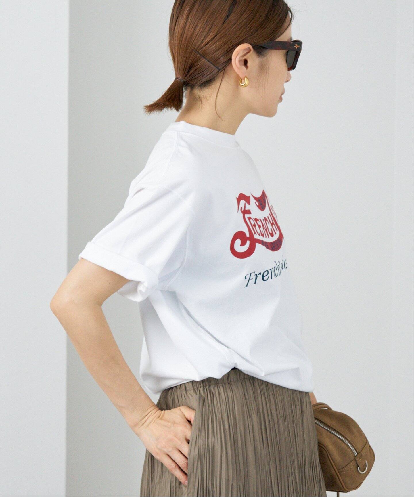 tシャツ BLACK フレンチシック Tシャツ レディース BLACK フレンチシック Tシャツ（Tシャツ／カットソー）｜IENA