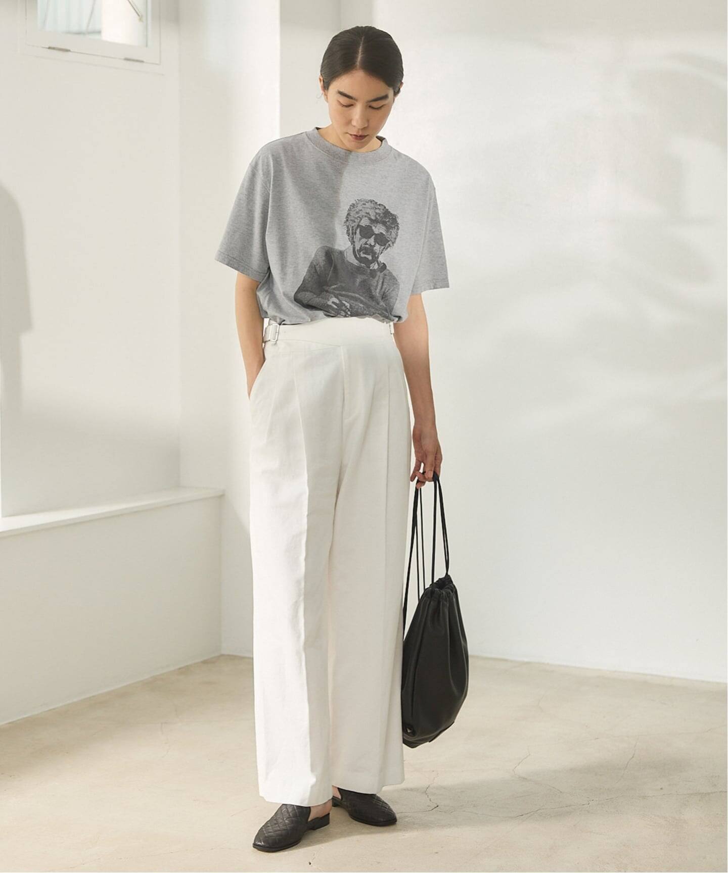 IENAカットソー BLACK アンクルTシャツ（Tシャツ／カットソー）｜IENA（イエナ
