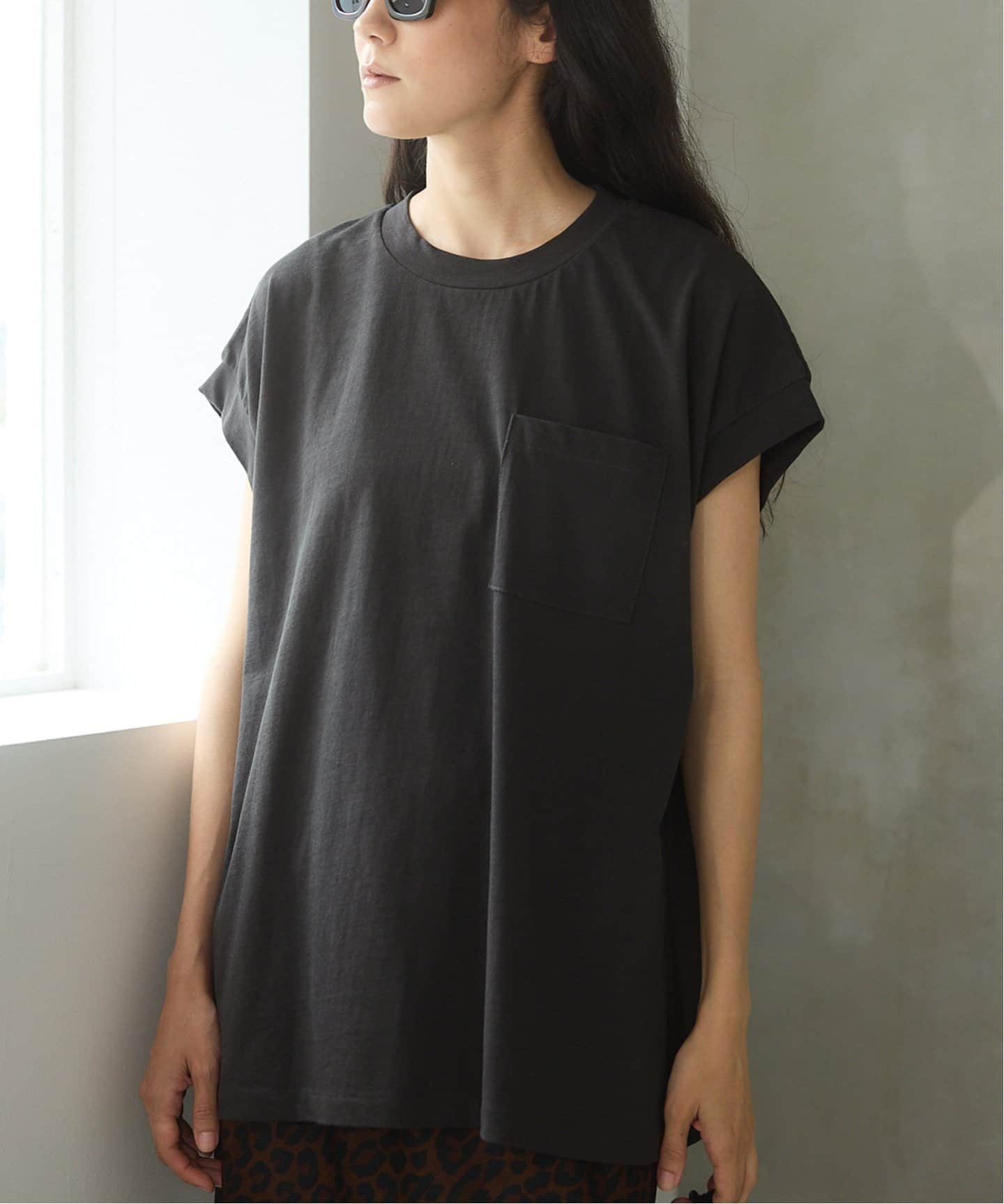 BLACK ポケットTシャツ（Tシャツ／カットソー）｜IENA（イエナ