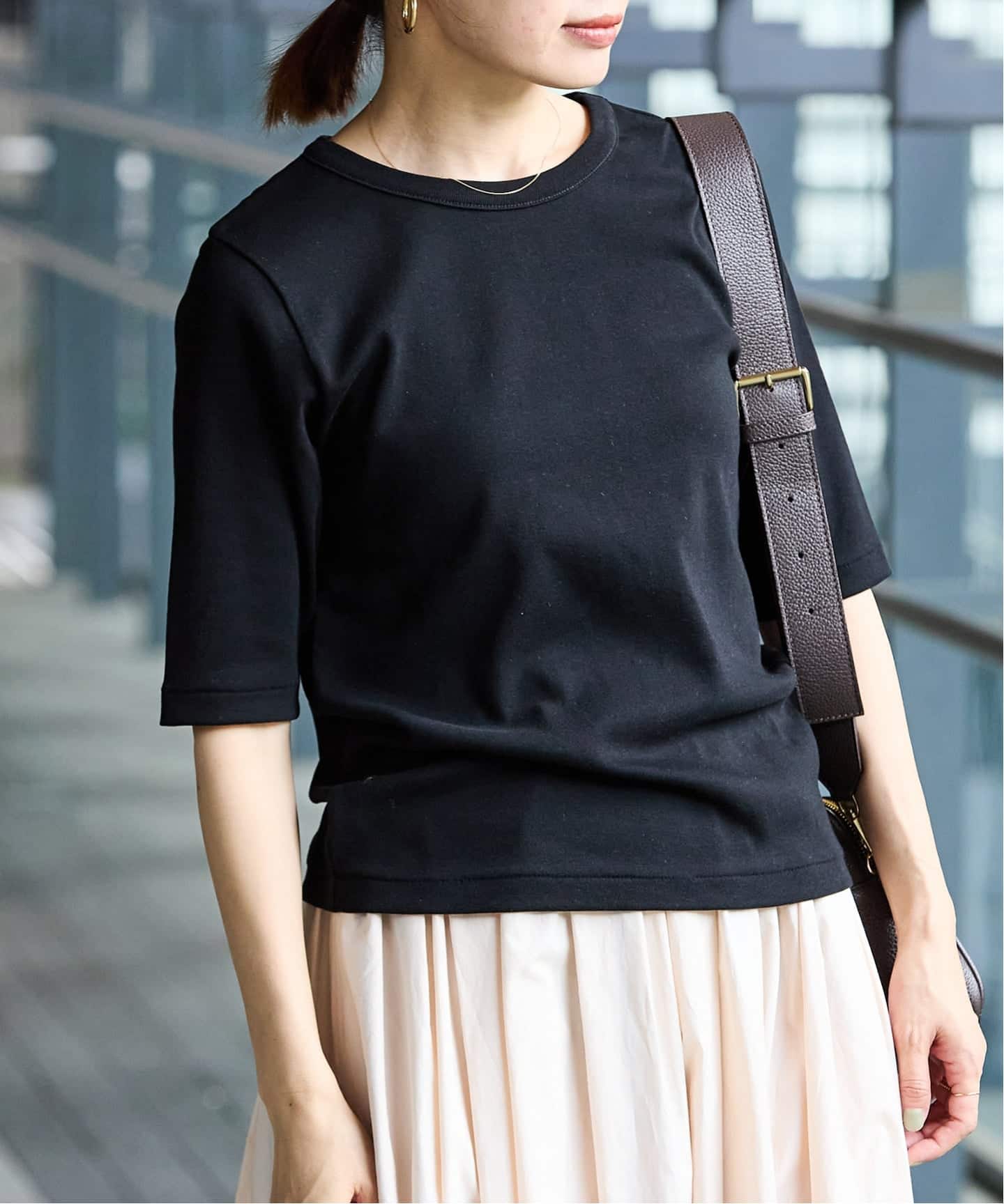 IENA イエナ　コットンフライスハーフスリーブプルオーバー 追加2》コットンフライスハーフスリーブプルオーバー（Tシャツ