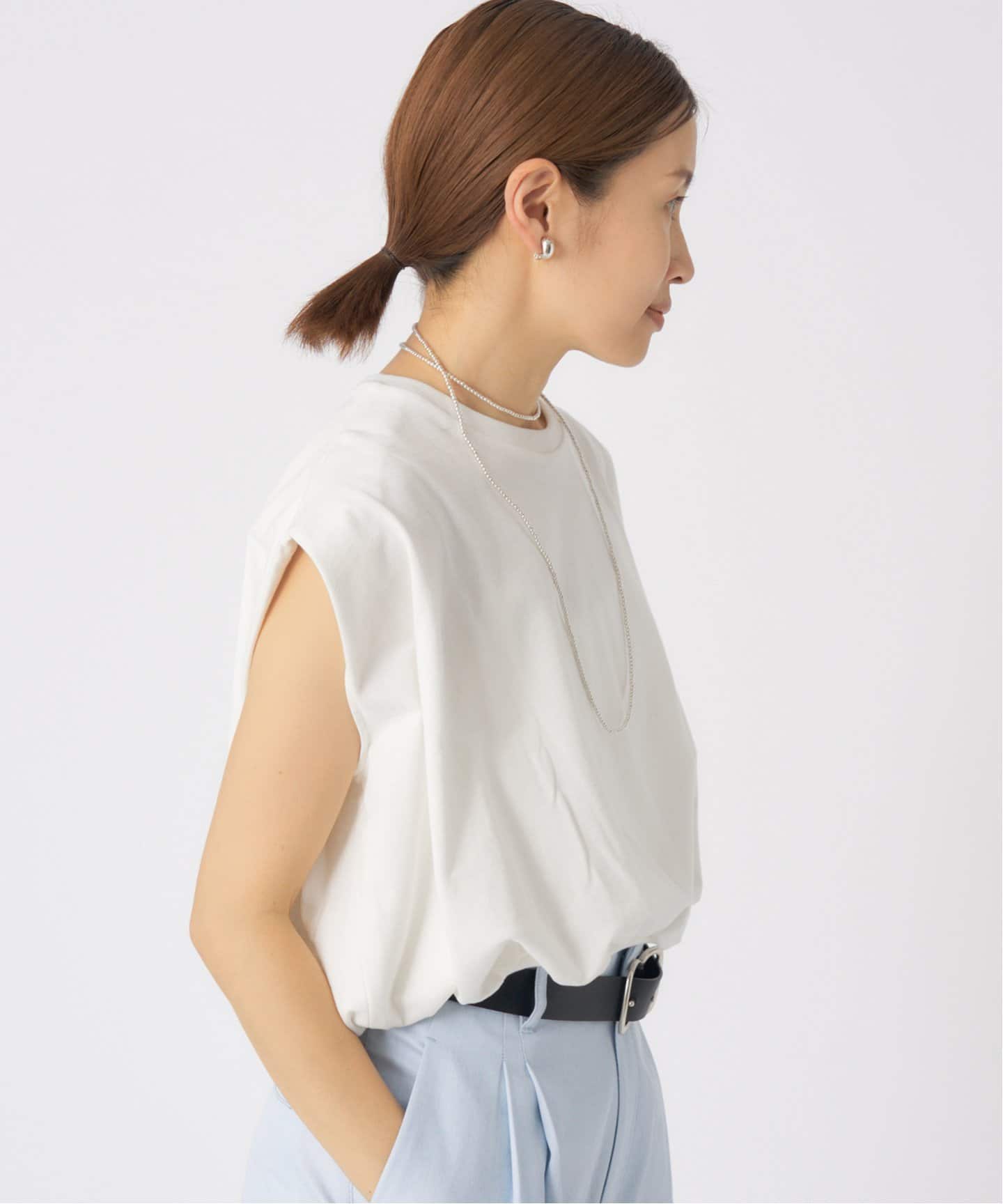 裏毛ノースリーブプルオーバー（Tシャツ／カットソー）｜IENA