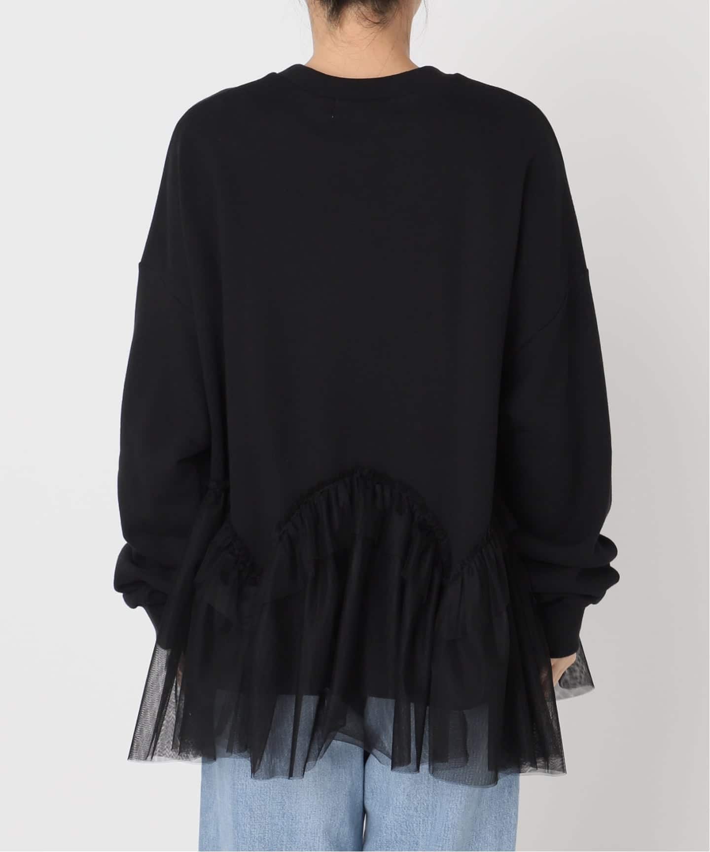 BLACK チュールフリルスウェット（スウェット）｜IENA（イエナ）の通販