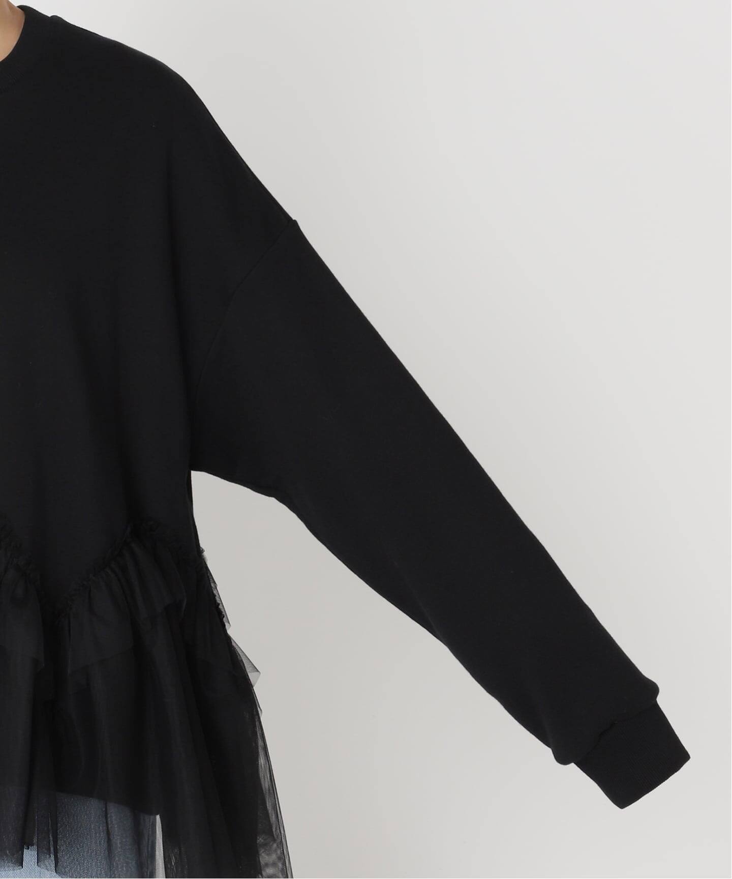 BLACK チュールフリルスウェット（スウェット）｜IENA（イエナ）の通販