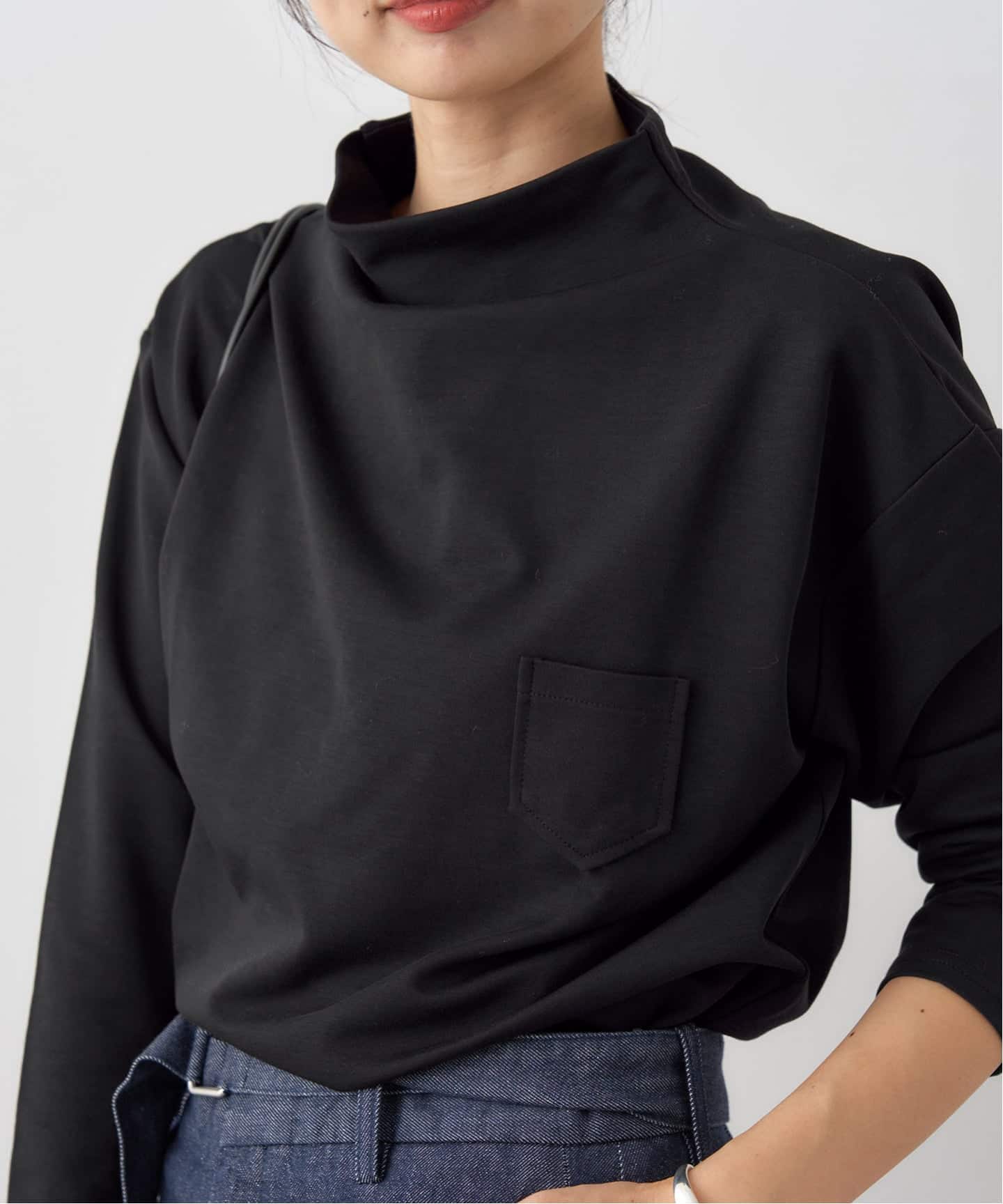 イエナ（IENA）/ドレープデザインロングスリーブトップス ドレープデザインロングスリーブトップス（Tシャツ／カットソー