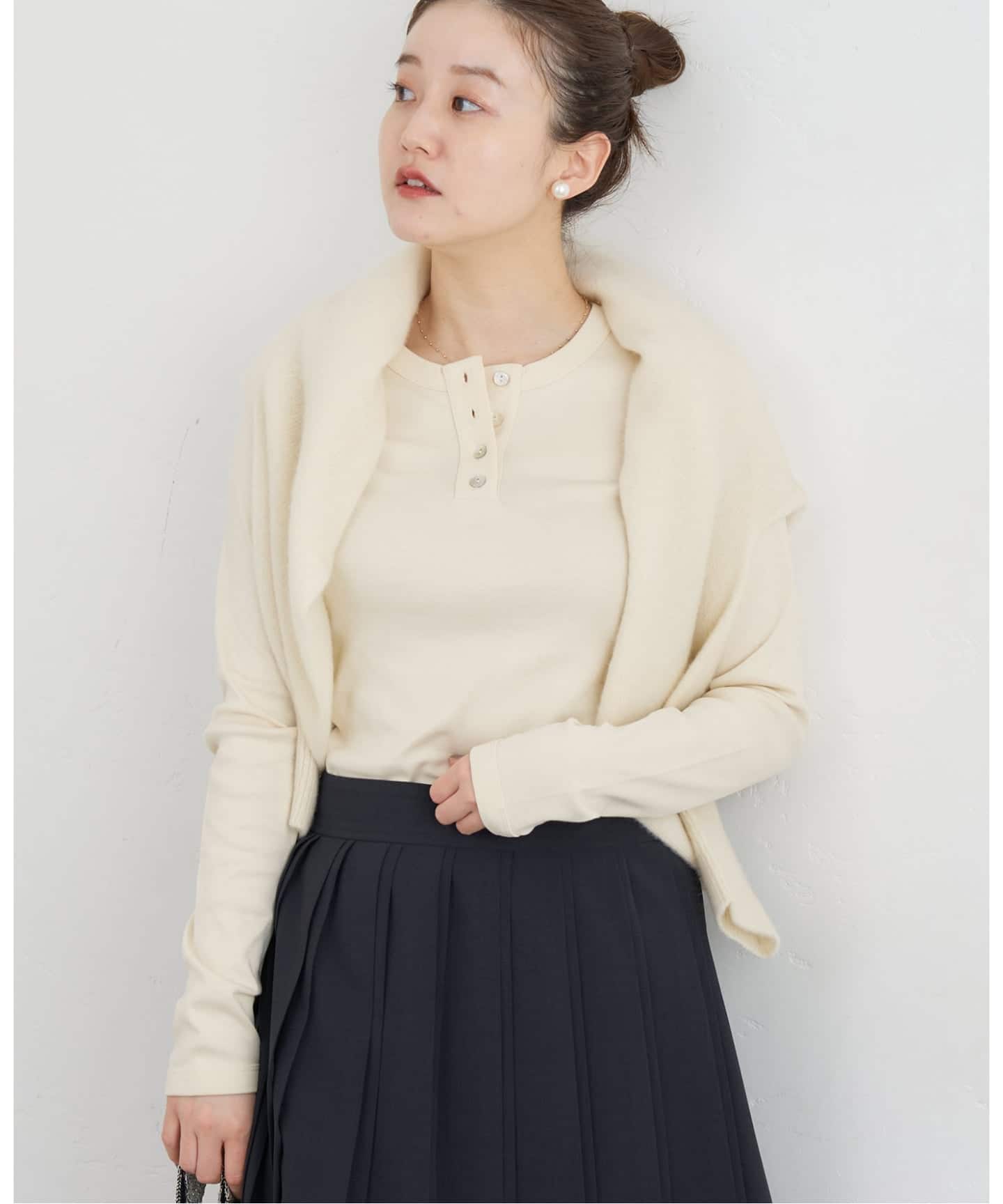 FLORE FLOREフローレフローレ JESS LONGSLEEVE Tシャツ JESS LONGSLEEVE | Heather Grey - FLORE FLORE