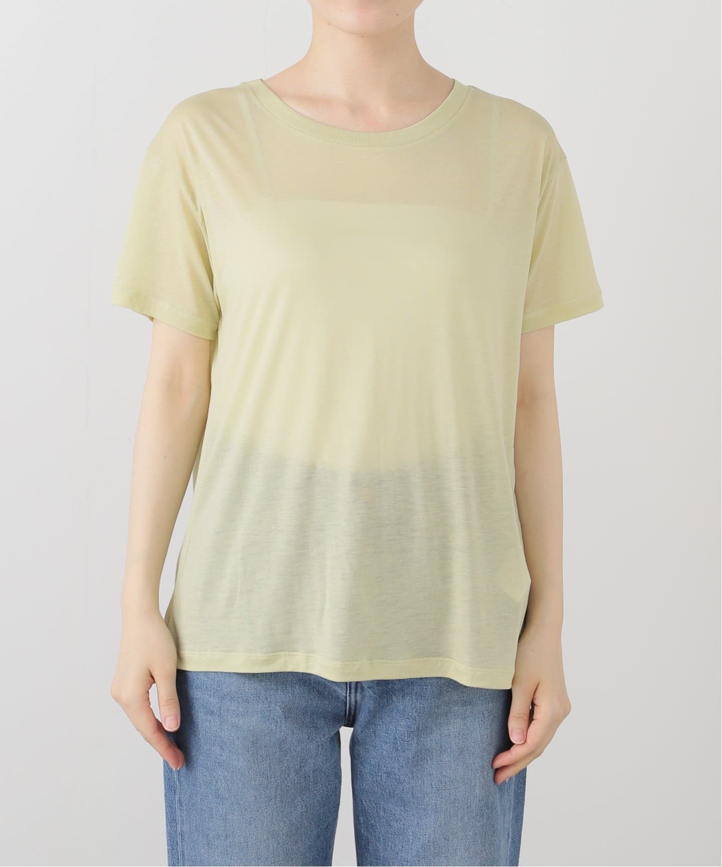 BASERANGE VEIN Tシャツ 水色 M IENA イエナ カットソー ベースレンジ Baserange VEIN LONG SLEEVE ヴェイン ロング
