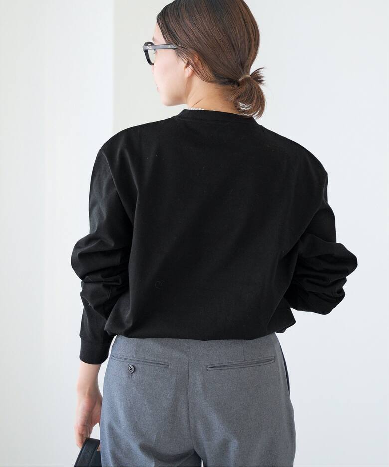 A.P.C./アーペーセー 別注 ロゴプリント 裏毛ロングスリーブシャツ（T  