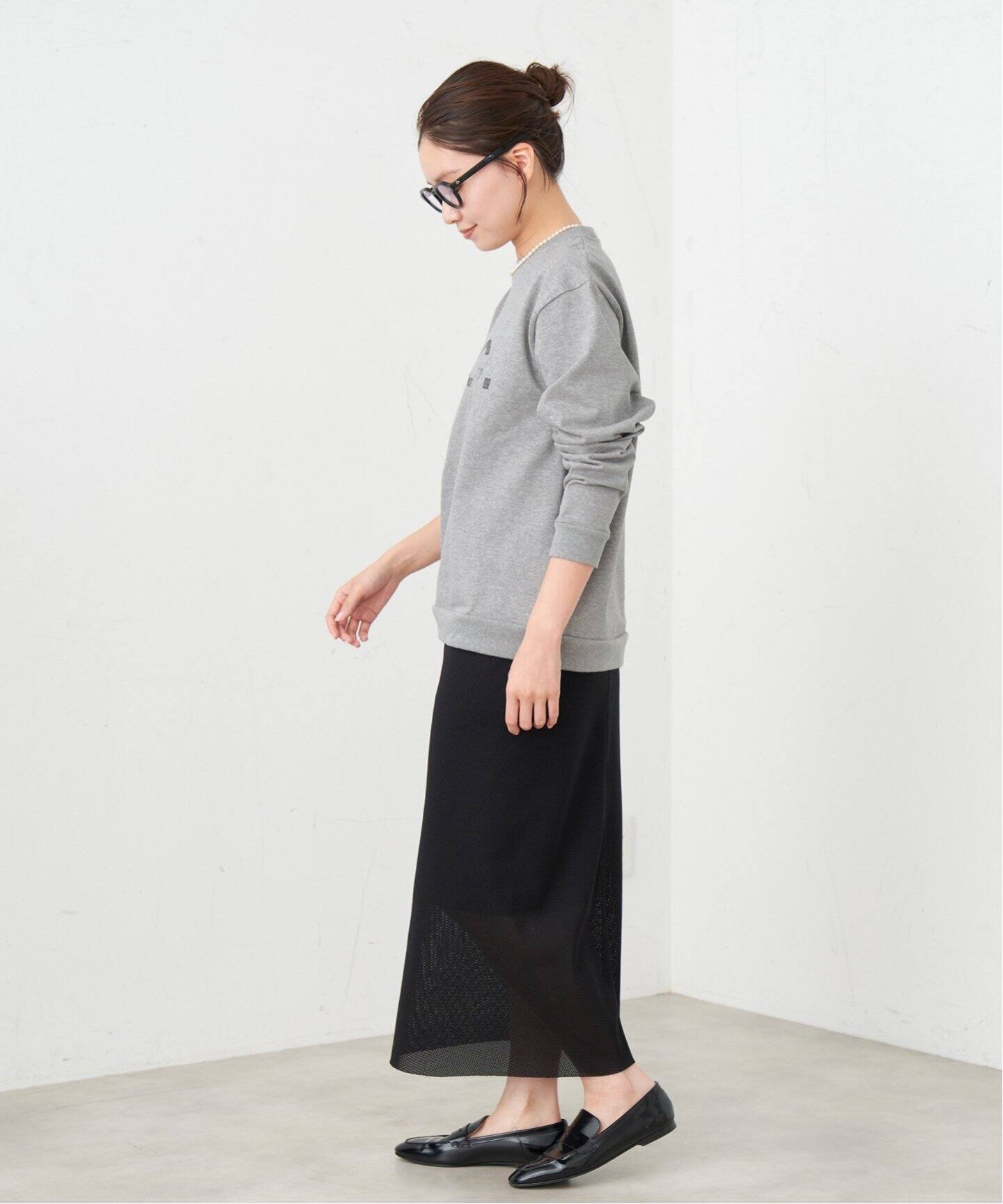 IENA A.P.C./アーペーセー 別注ロゴプリント 裏毛ロングスリーブシャツ A.P.C./アーペーセー 別注 ロゴプリント 裏毛ロングスリーブ
