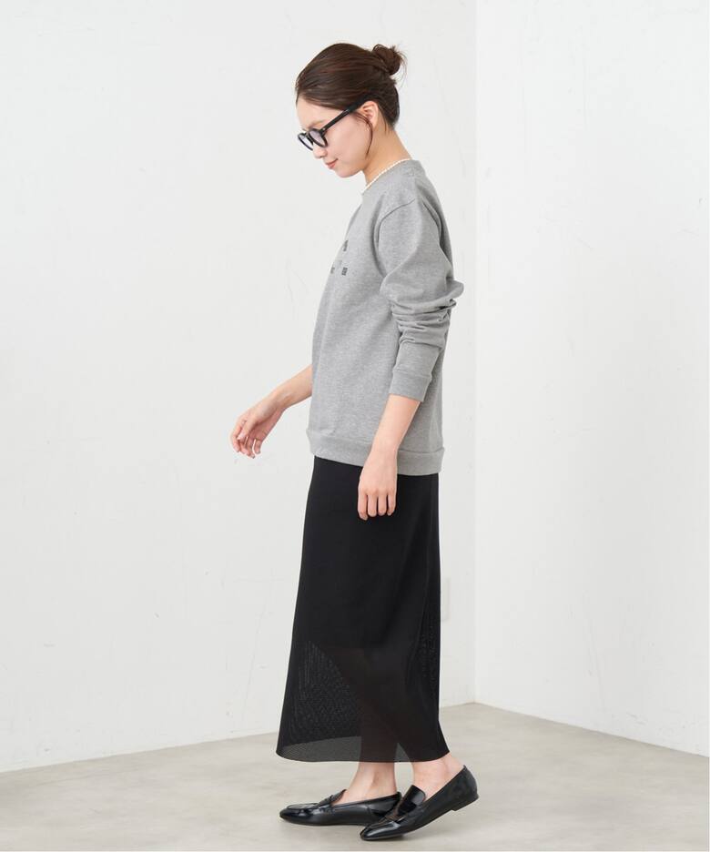 A.P.C./アーペーセー 別注 ロゴプリント 裏毛ロングスリーブシャツ（T 