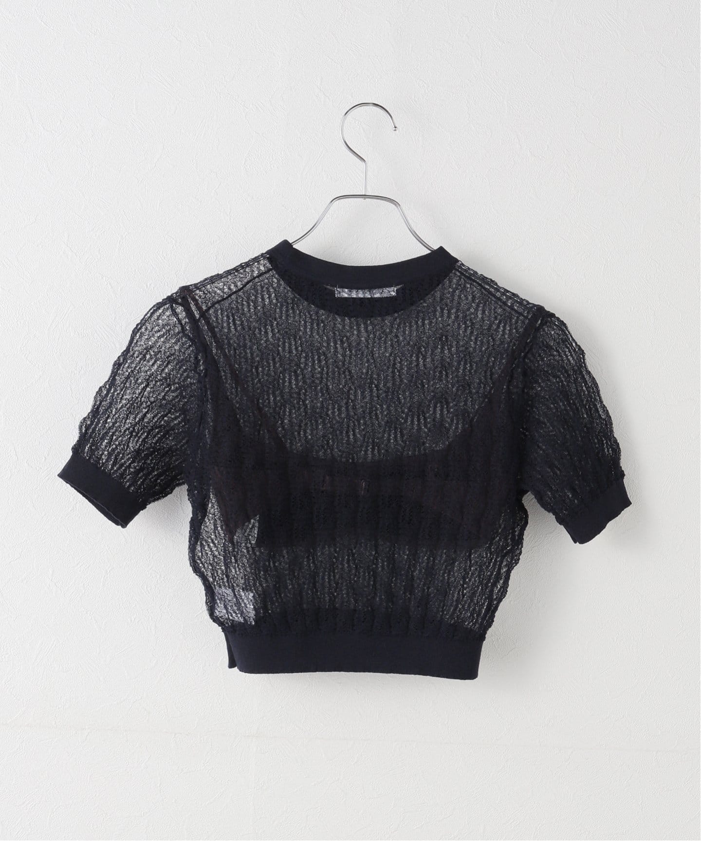 NICENICE MOMENT/ナイスナイスモーメント LACE KNIT TOP