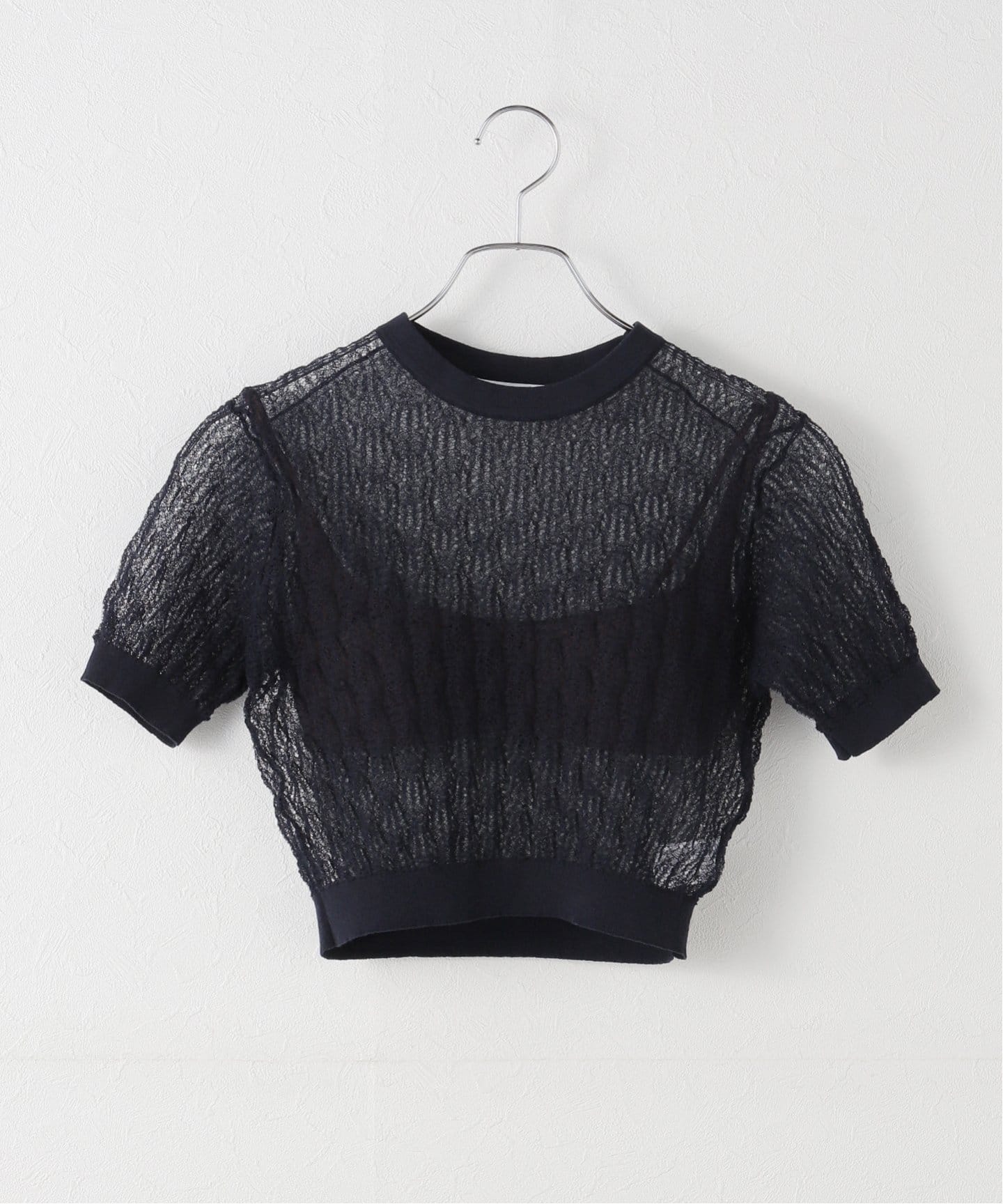 NICENICE MOMENT/ナイスナイスモーメント LACE KNIT TOP