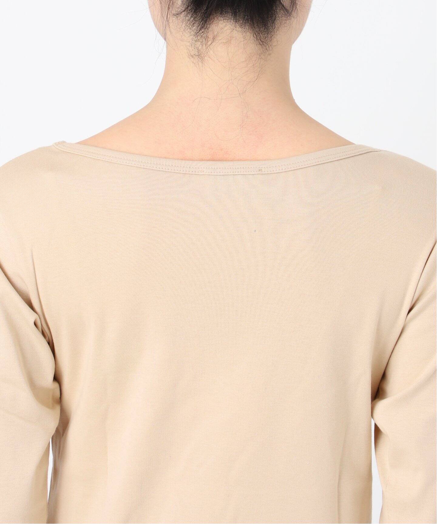 IENA ATON/エイトン 別注 SUVIN FRAISE NS ノースリーブ ATON/エイトン 別注 SUVIN FRAISE ボートネック Tシャツ（Tシャツ