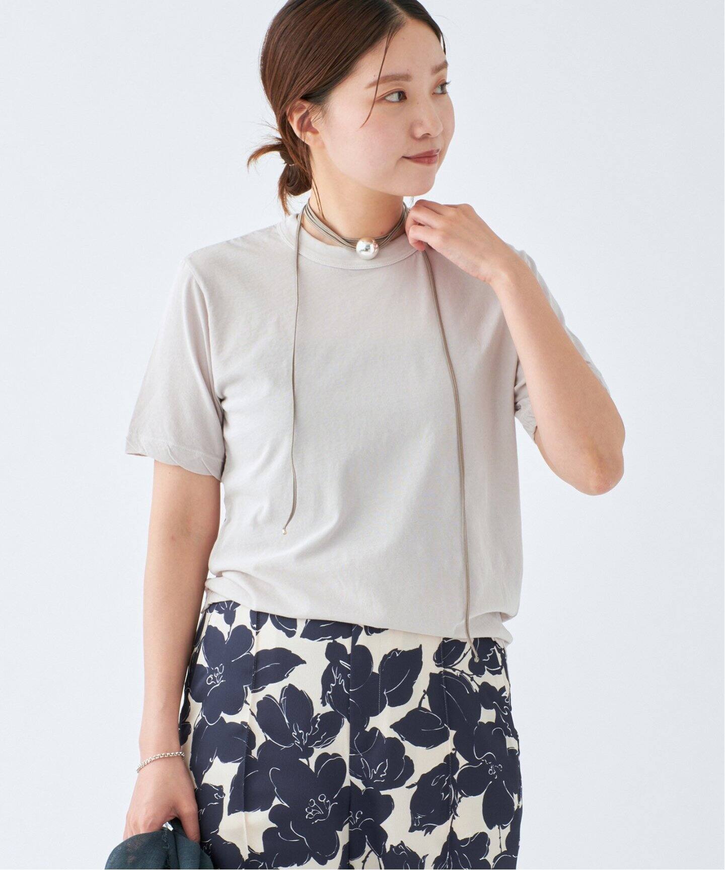 Tシャツ　イエナ　エイトン ATON/エイトン 別注 FRESCA SINGLE JERSEY Tシャツ（Tシャツ