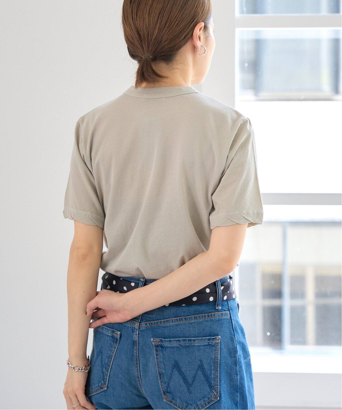 IENA｜ATON/エイトン 別注 FRESCA SINGLE JERSEY Tシャツ