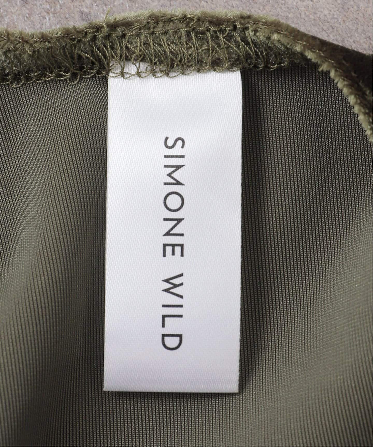 SIMONE WILD/シモーネ ワイルド VELVET SINGLET タンクトップ