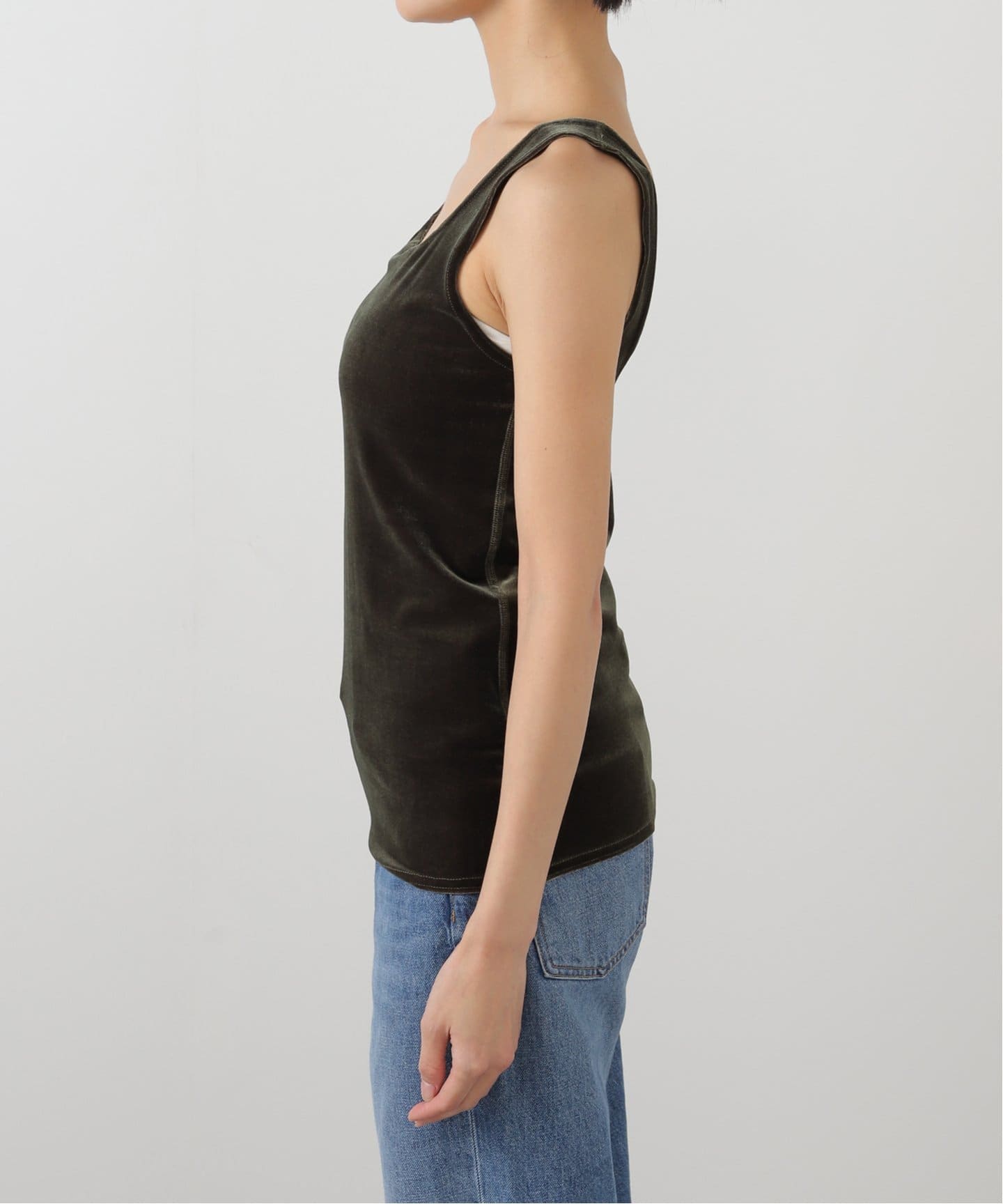 SIMONE WILD ベルベット タンクトップ SIMONE WILD シモーネ ワイルド タンクトップ TOP レディース