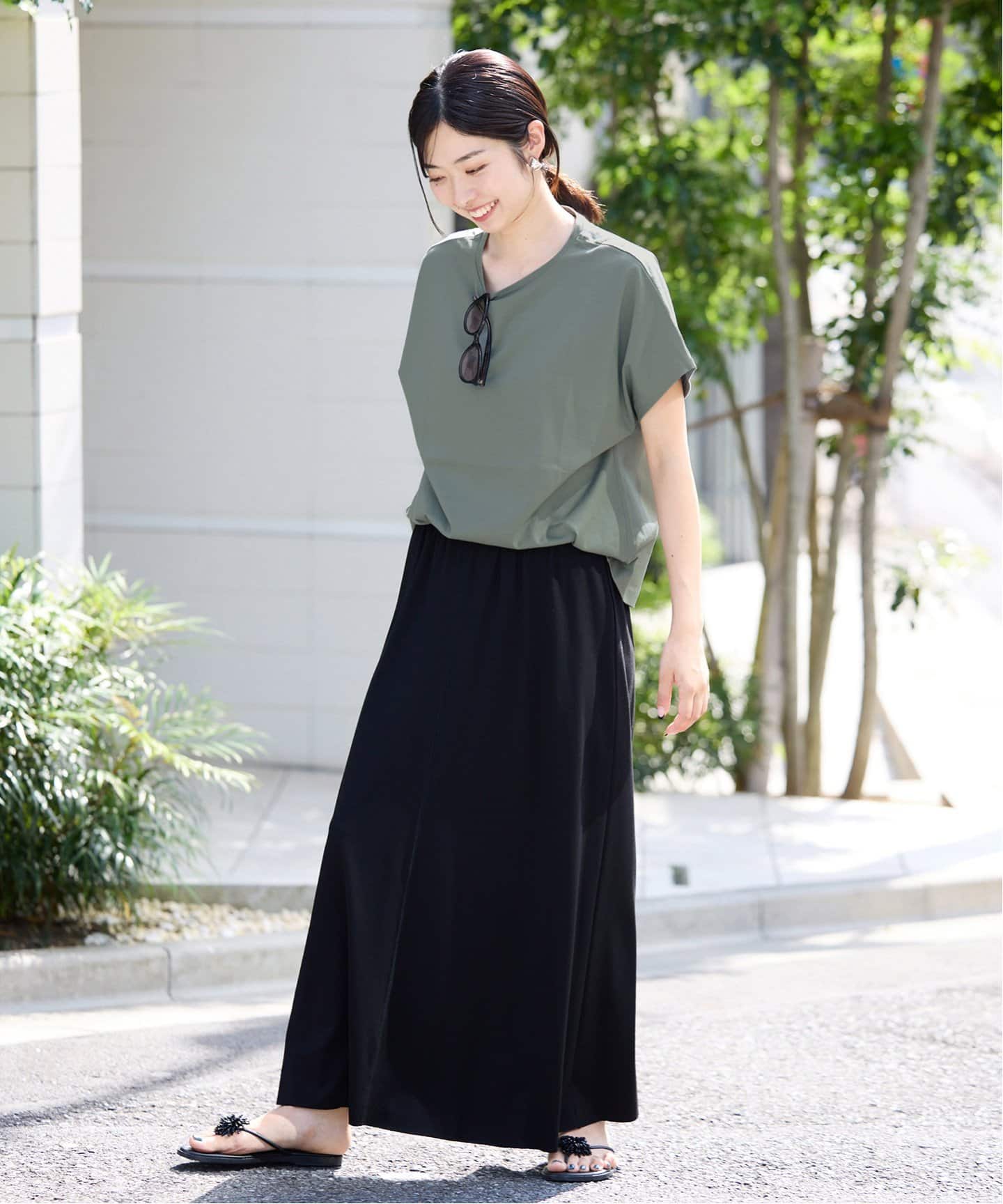 送料無料 通販  ATON/エイトン Tシャツ（Tシャツ TEE SLEEVE CAP 60/2 SUVIN トップス