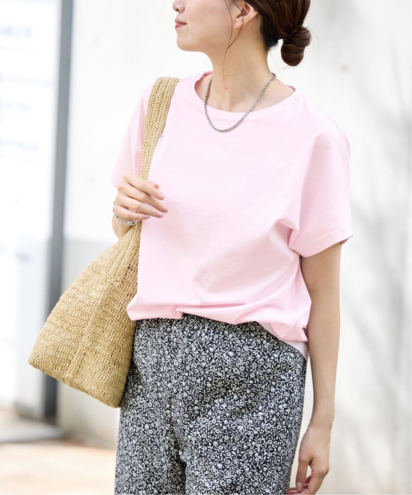 IENA別注ネイビーATON/エイトンsuvin cap sleeve Tシャツ ATON/エイトン SUVIN 60/2 CAP SLEEVE TEE Tシャツ（Tシャツ