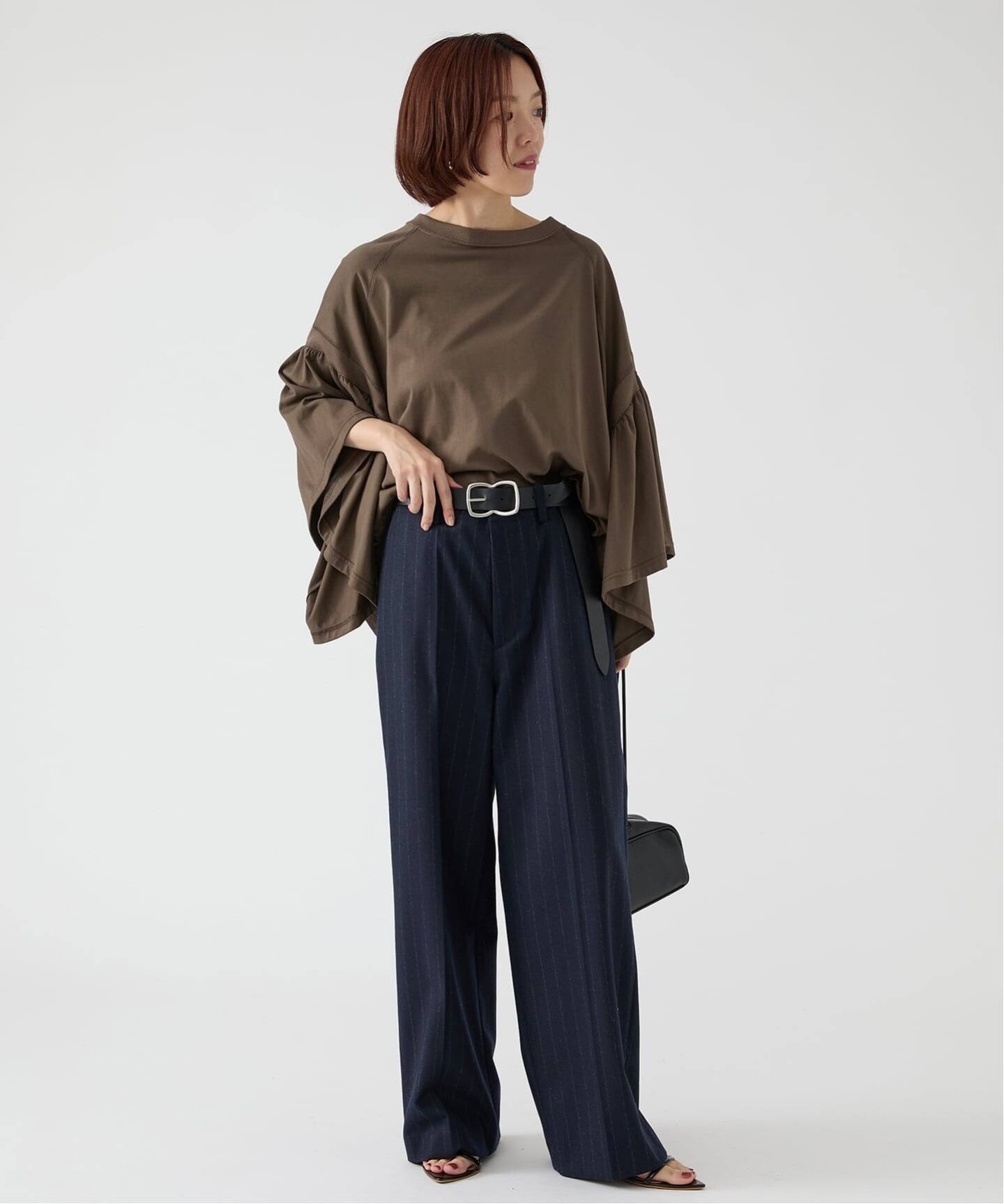 COGTHEBIGSMOKE/コグザビッグスモーク LAURA GATHERED SLV TOP