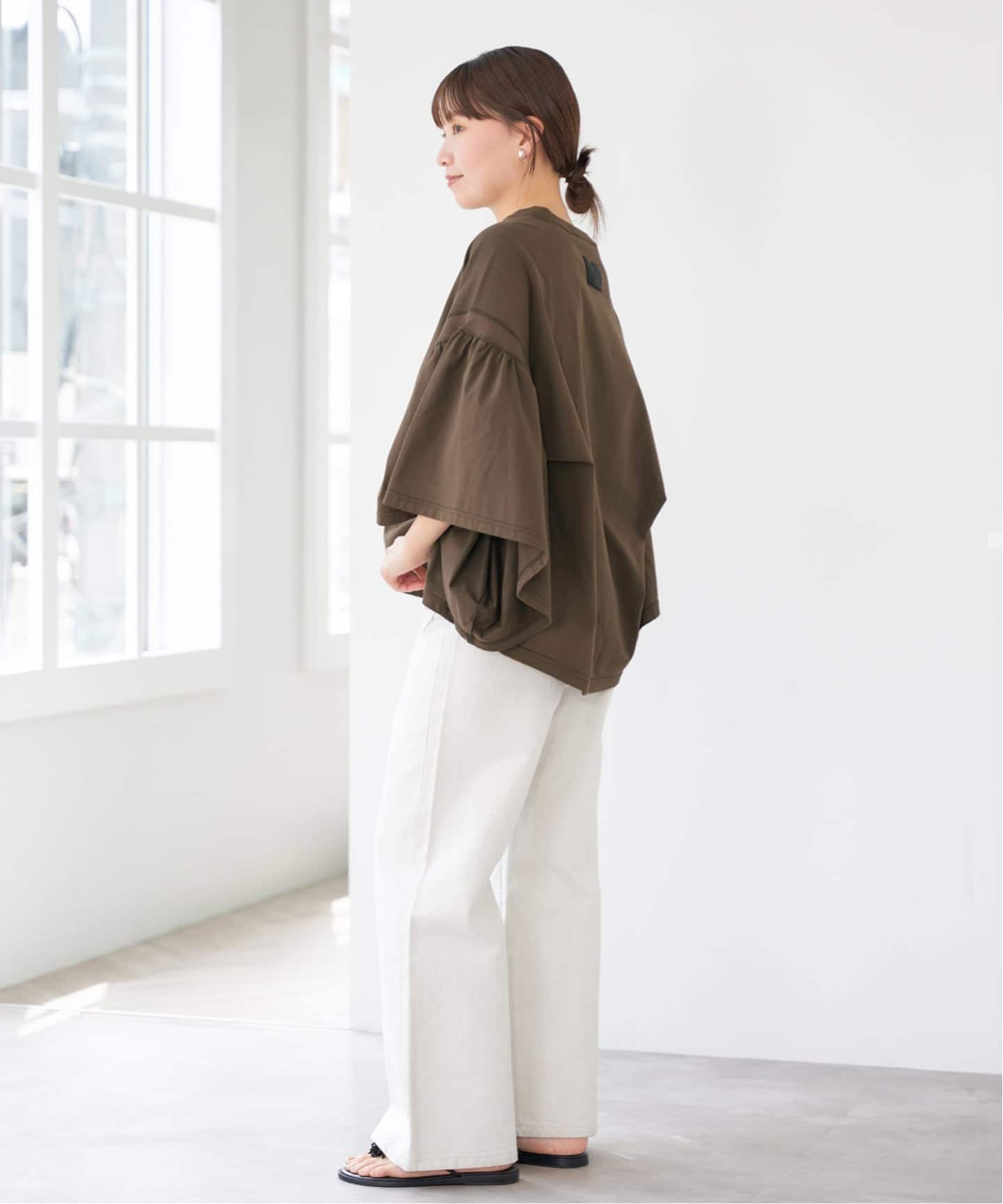 コグザビックスモーク　IENAイエナ COGTHEBIGSMOKE/コグザビッグスモーク LAURA GATHERED SLV TOP