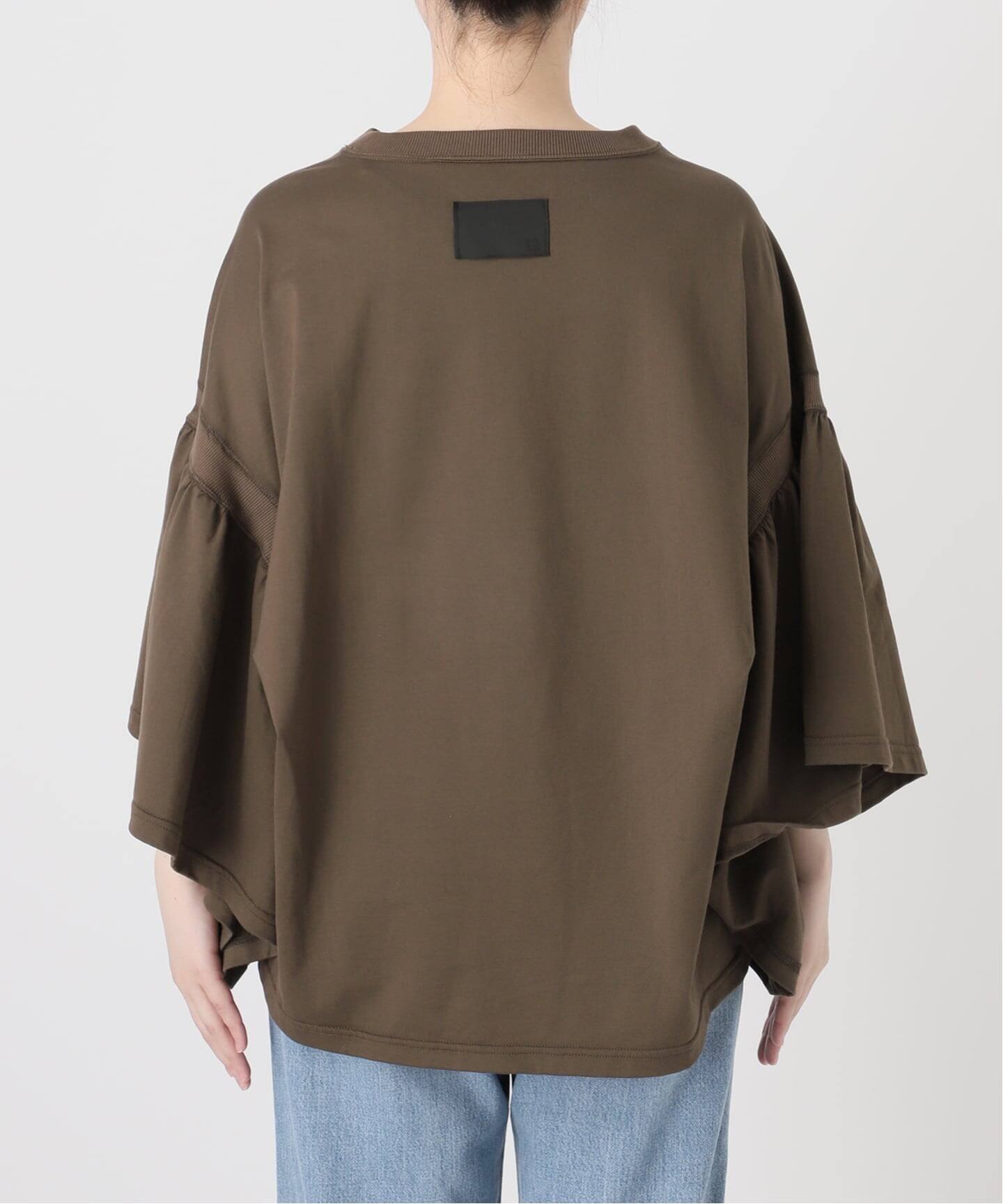 COGTHEBIGSMOKE/コグザビッグスモーク LAURA GATHERED SLV TOP（T