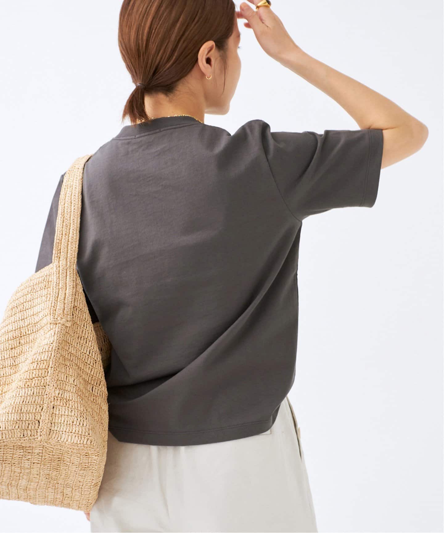 IENA｜ATON/エイトン 別注 FRESCA SINGLE JERSEY Tシャツ