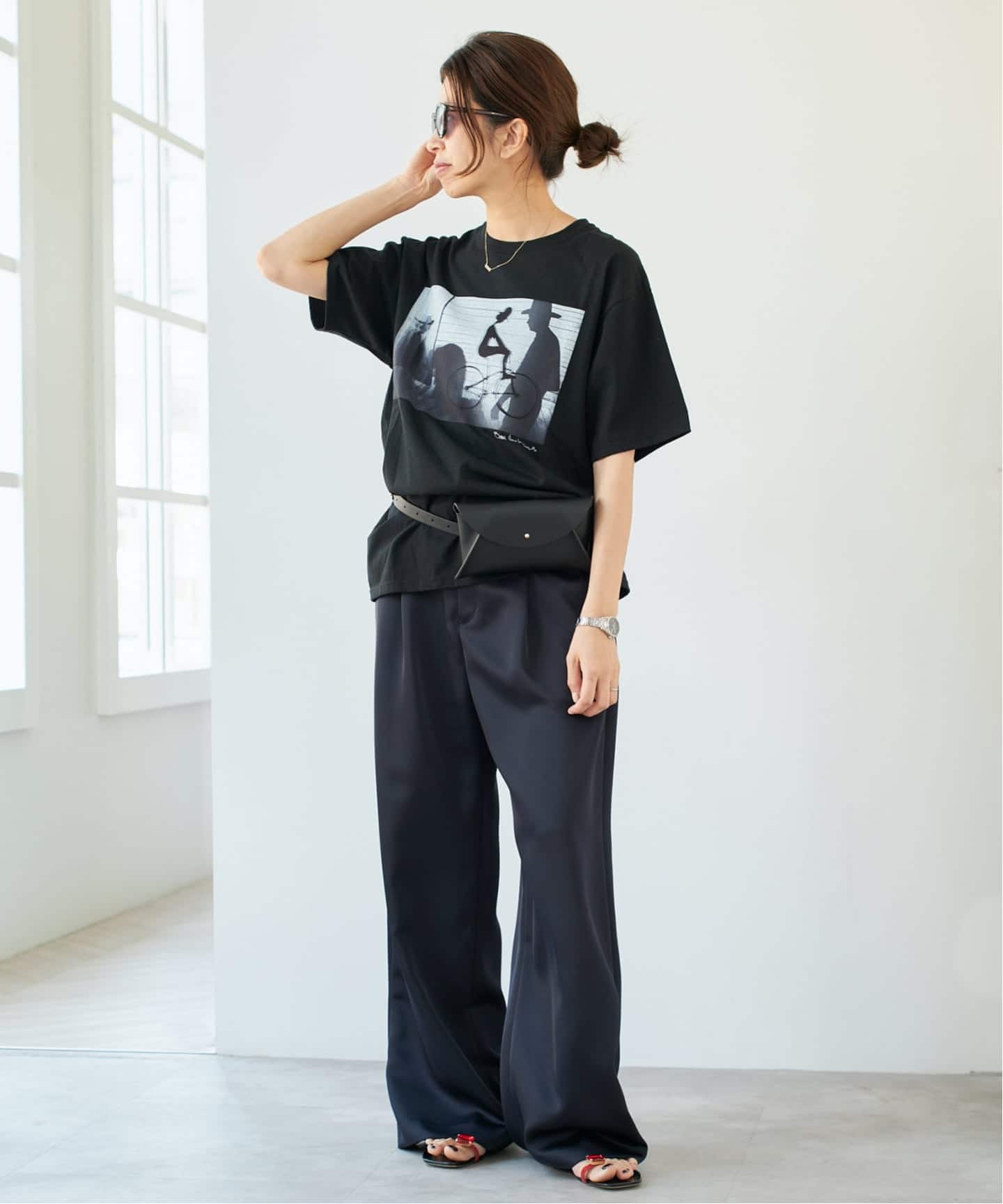 COUTURE D'ADAM /Sam Haskins T／ブラック 追加》COUTURE D'ADAM/クチュールドアダム Sam Haskins フォトTシャツ