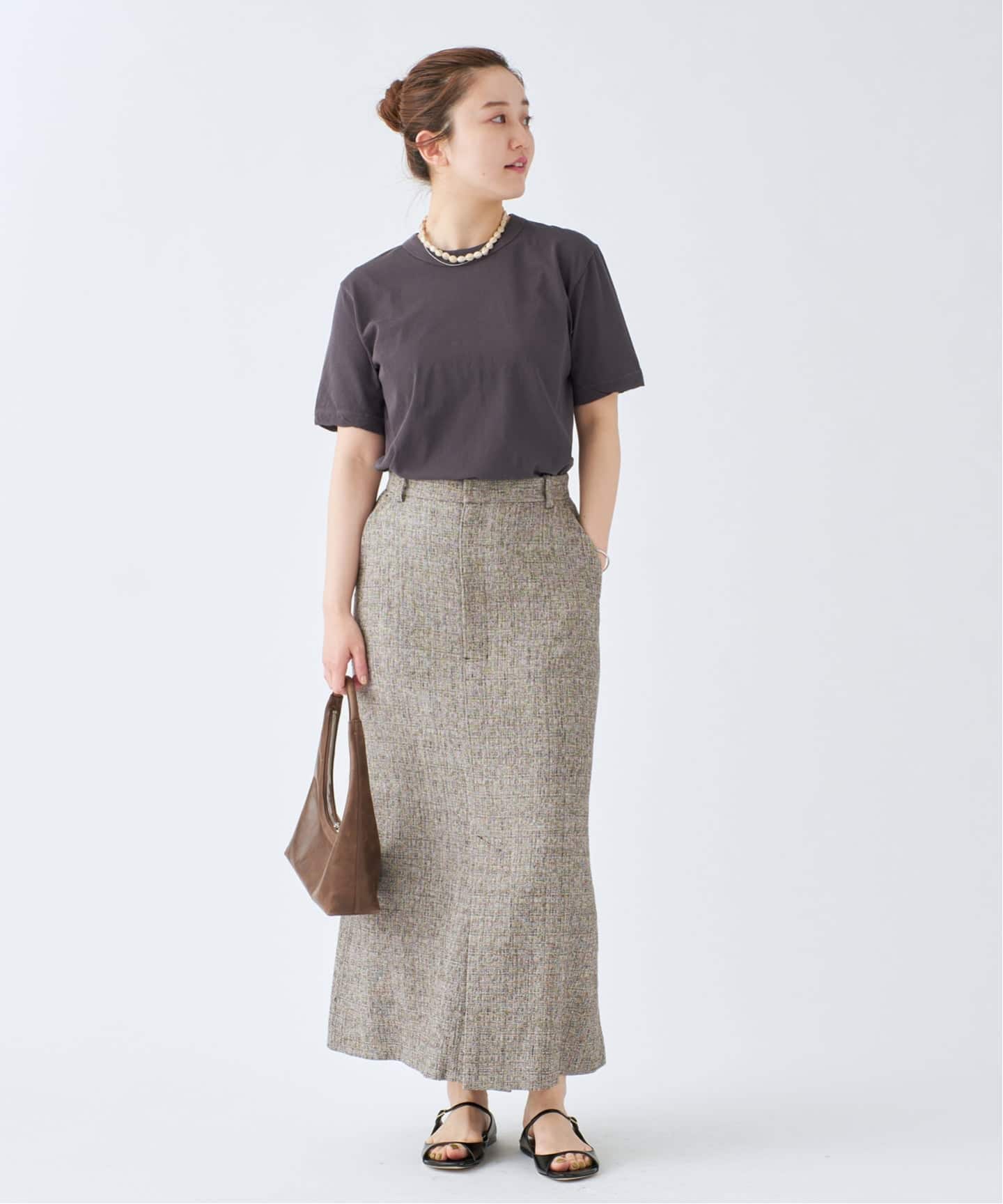 IENA ATONカットソー♢ 追加》ATON/エイトン 別注 FRESCA SINGLE JERSEY Tシャツ（T